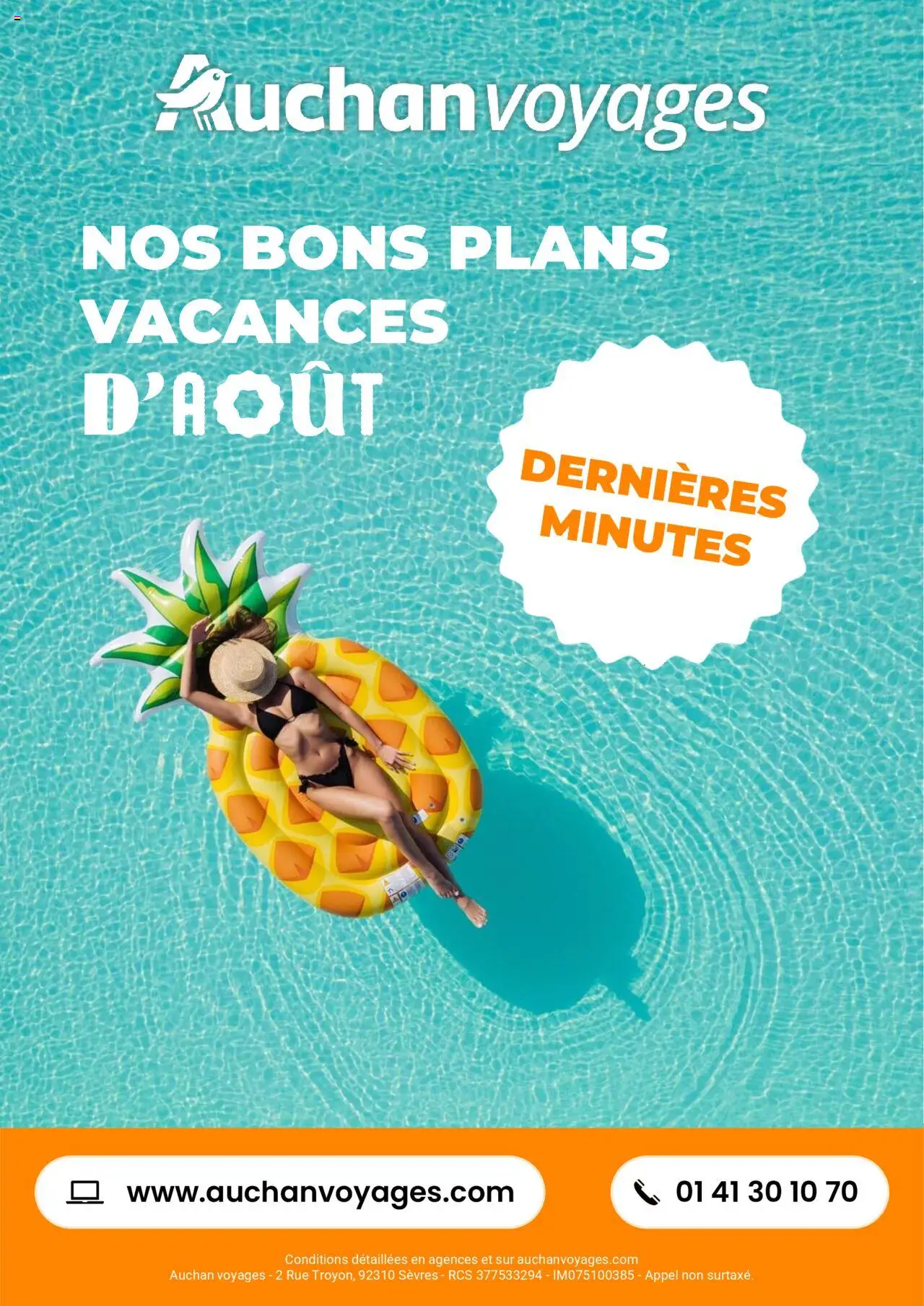 Auchan - Auchan voyages : bons plans vacances d'août ! - page 1 - valable à partir du 01/08/2025