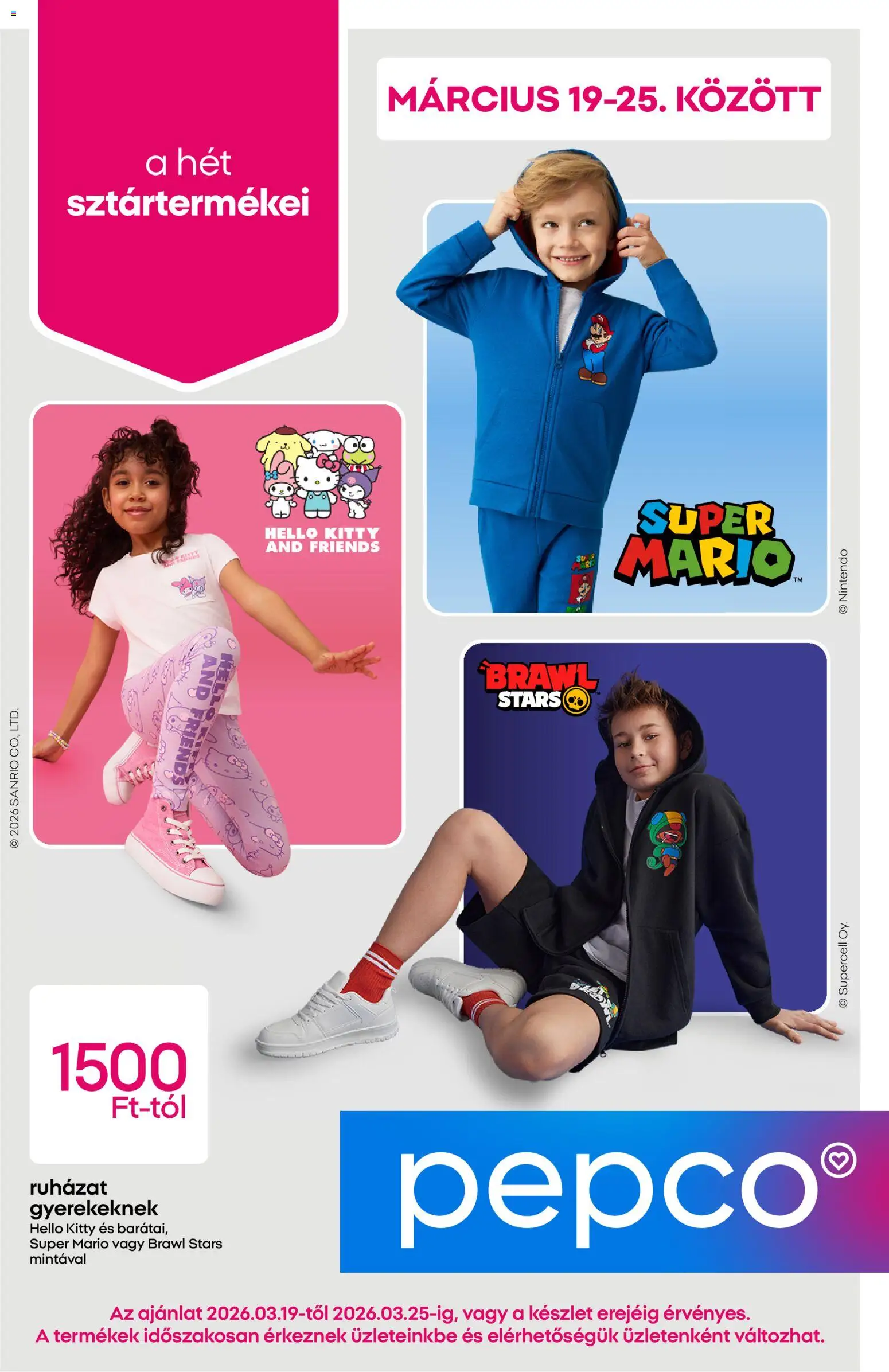 Pepco akciós újság - 1oldal - érvényes 2026.03.19.-tól