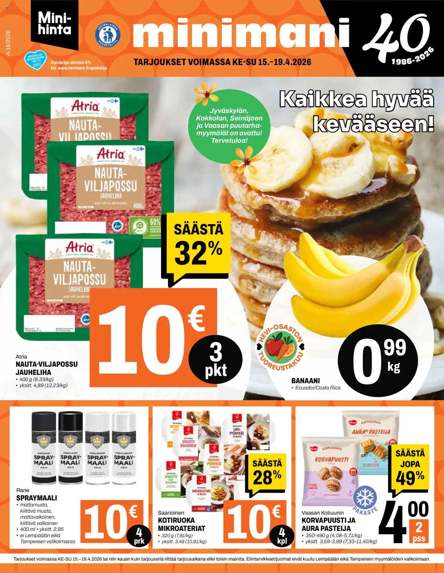 Minimani tarjoukset - sivu 1- voimassa alkaen 15/04/2026