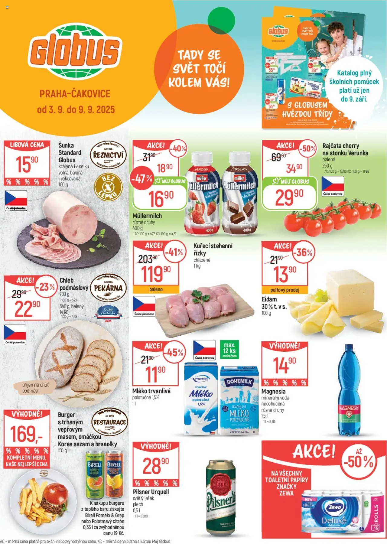 Globus leták - strana 1- platný od 03.09.2025