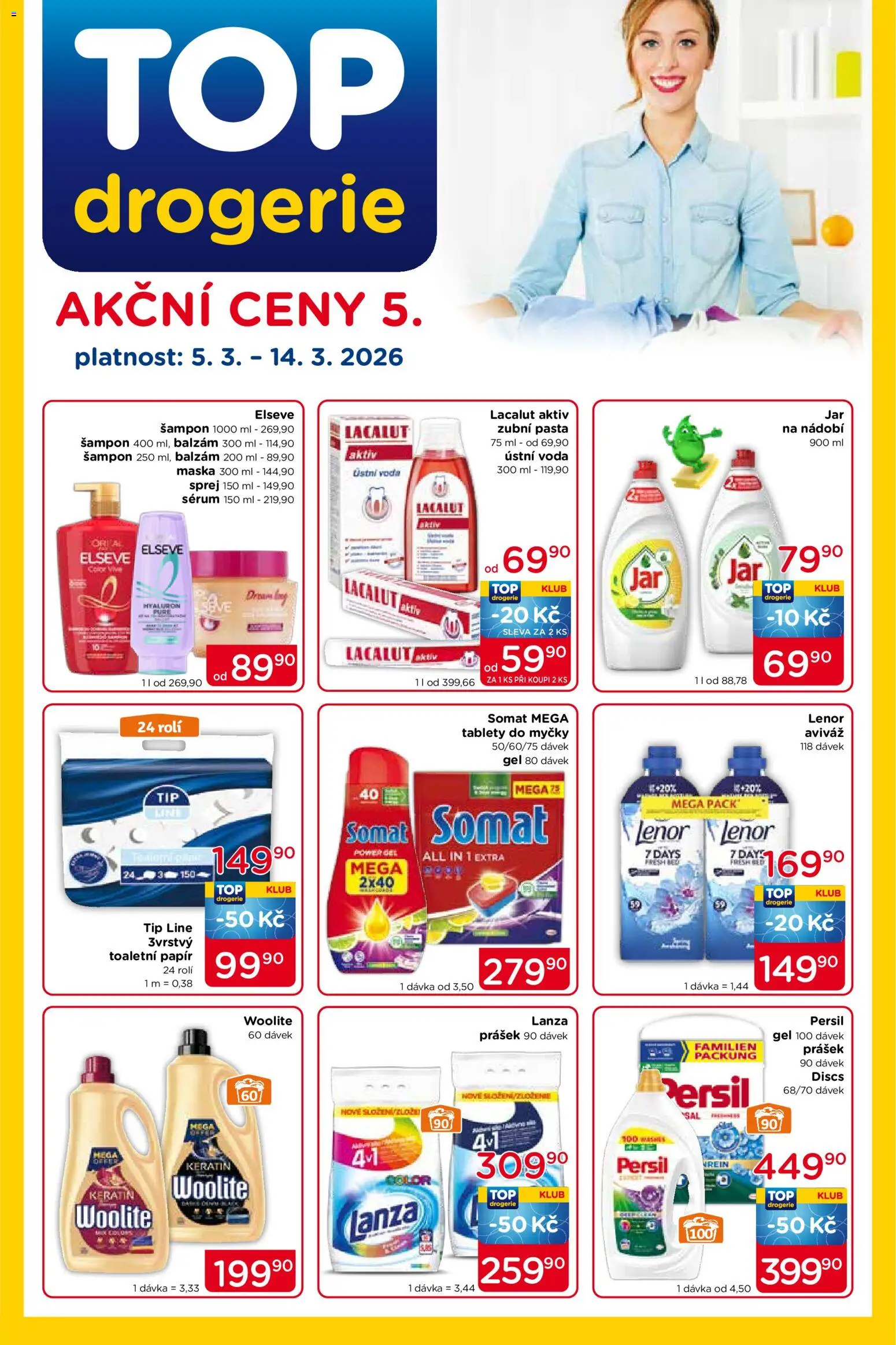 Top drogerie leták - strana 1- platný od 05.03.2026