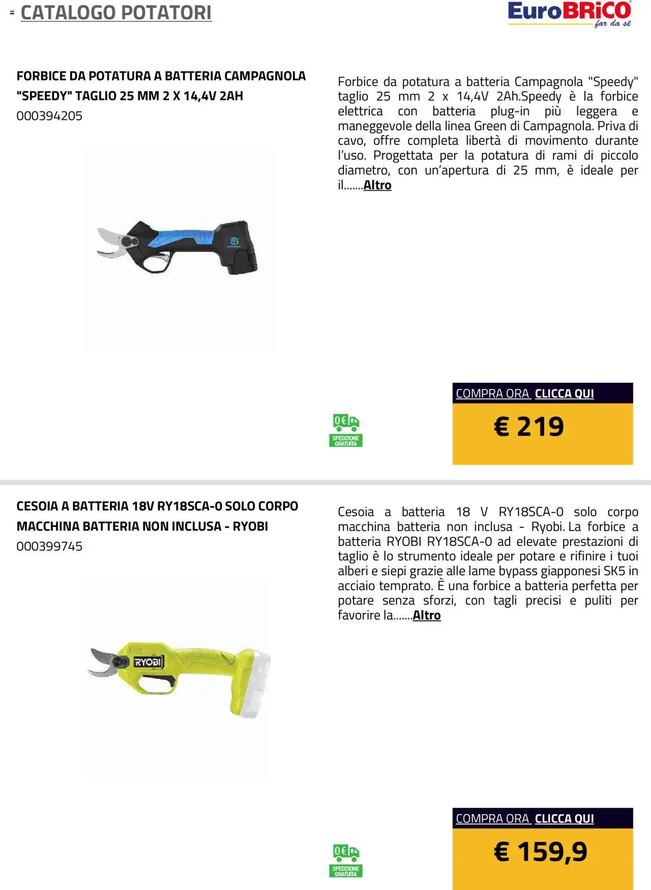 Eurobrico Potatori catalogo - pagina 10 - valido dal 23/07/2025