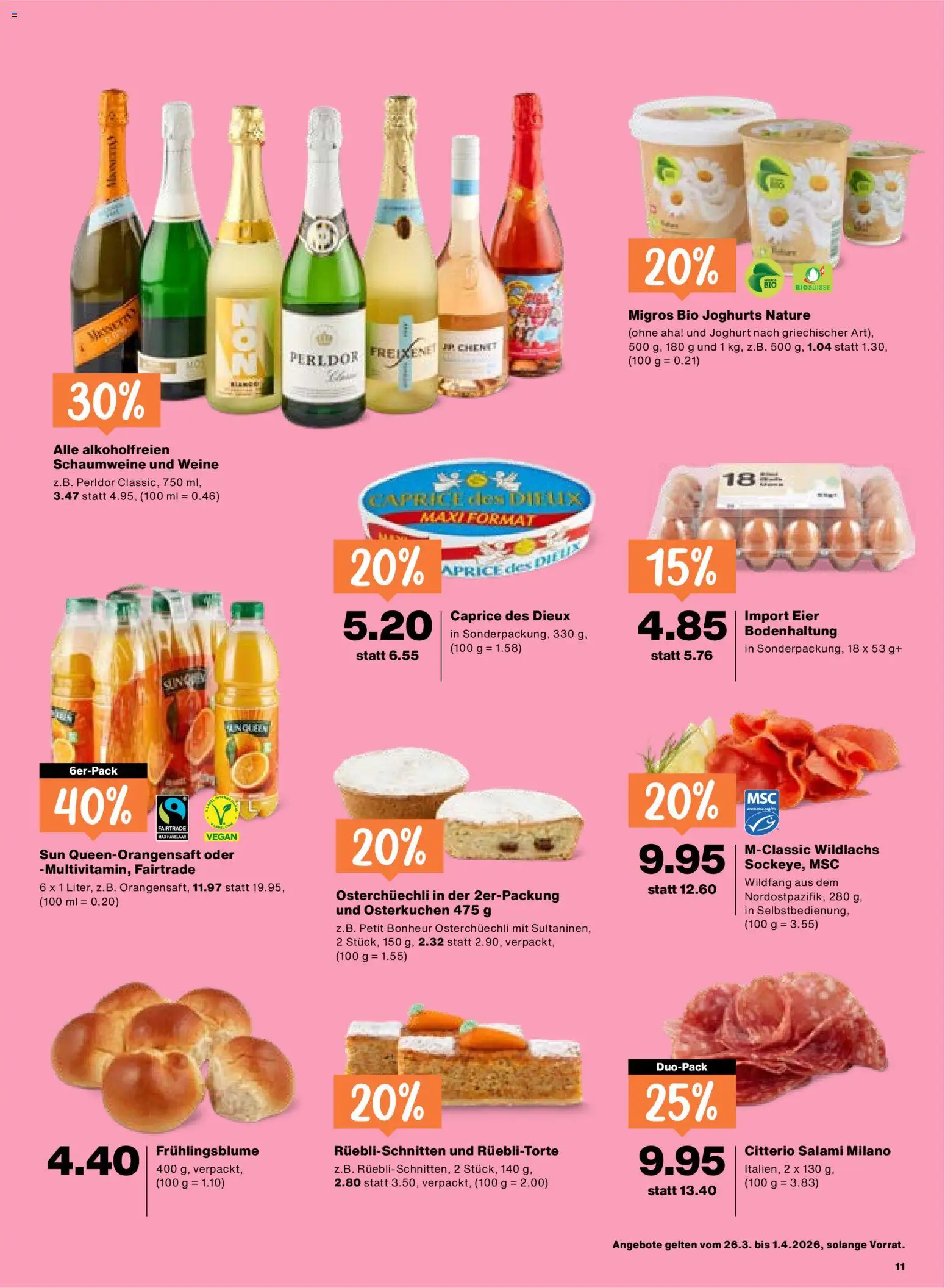 Migros aktionen - page 11- valid from 26.03.2026