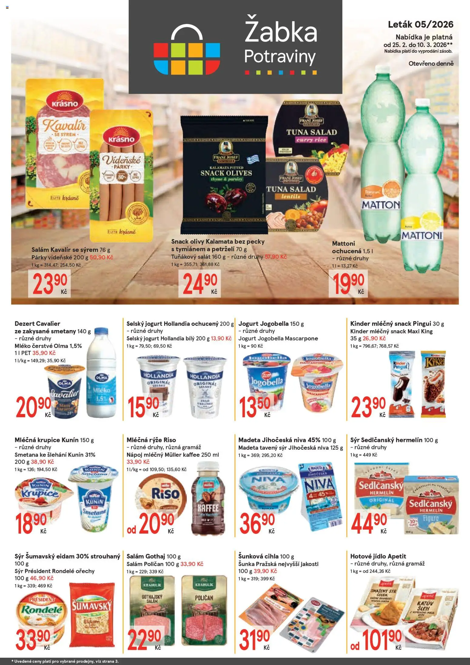 Žabka leták - strana 1- platný od 25.02.2026
