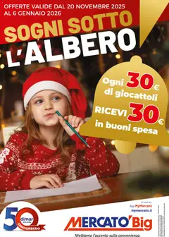 Anteprima Mercatò Sogni sotto l'albero catalogo valida dal 20/11/2025