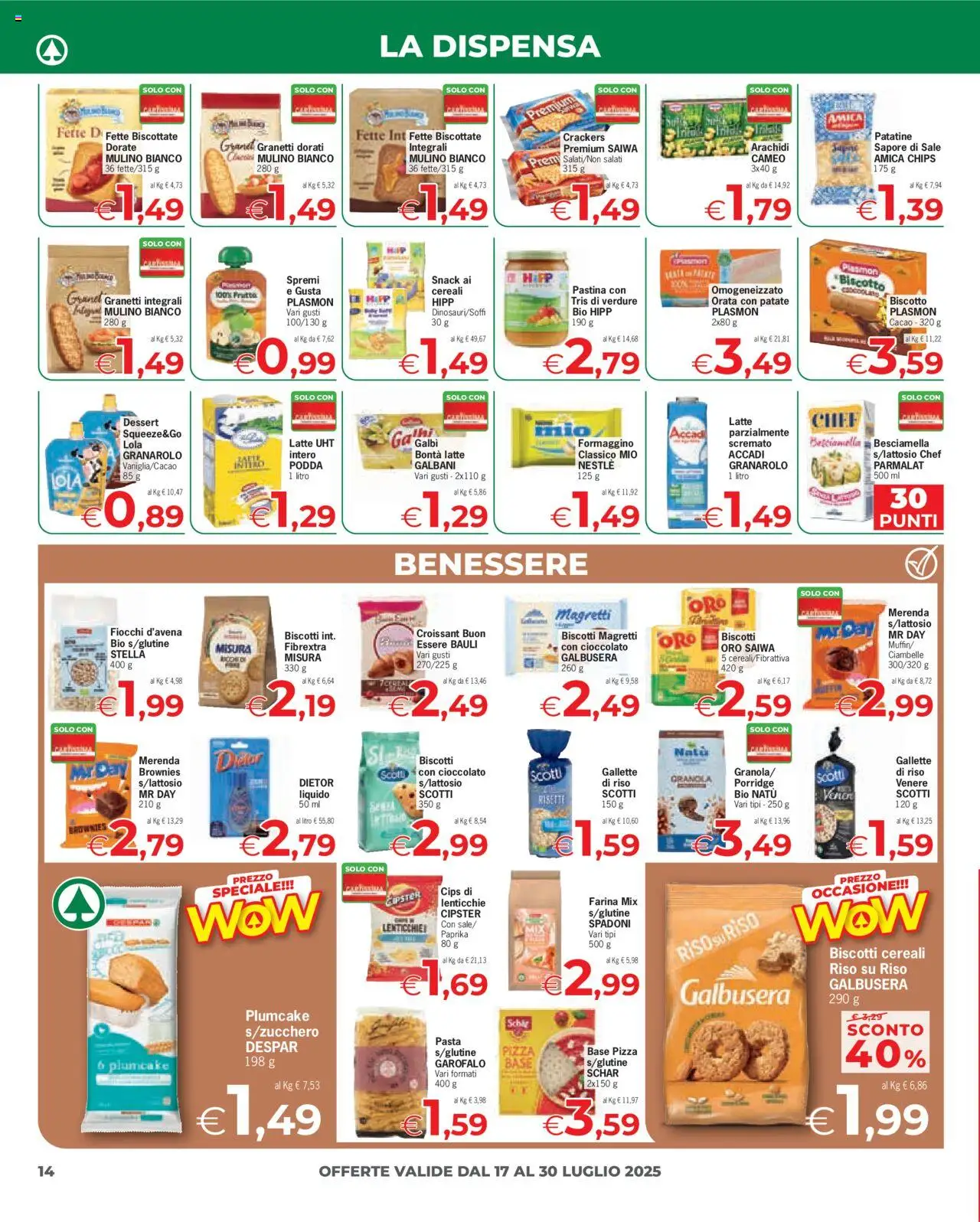 Volantino Eurospar	 - pagina 14 - valido dal 17/07/2025