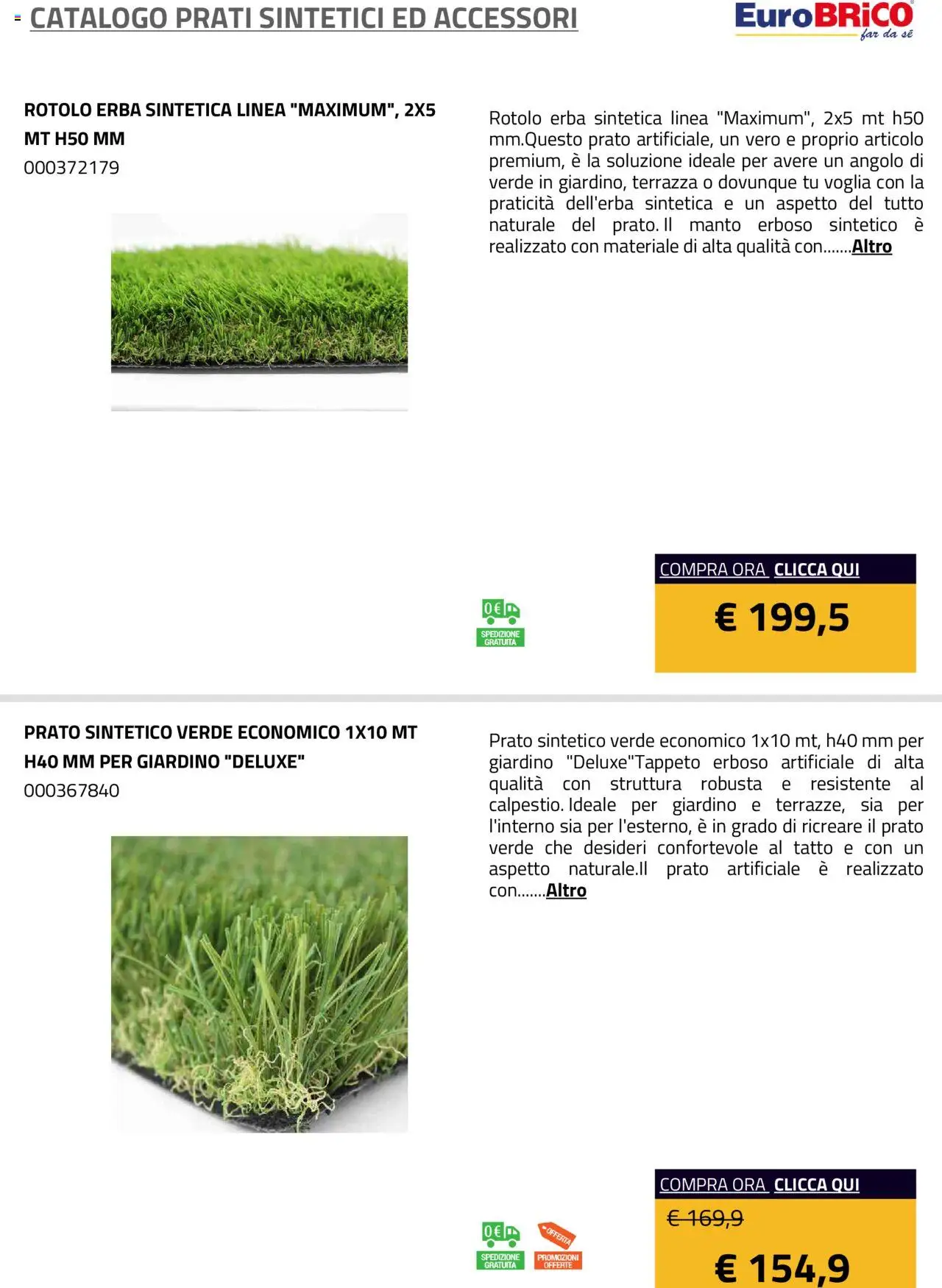 Eurobrico Prati sintetici ed Accessori catalogo - pagina 7 - valido dal 23/07/2025