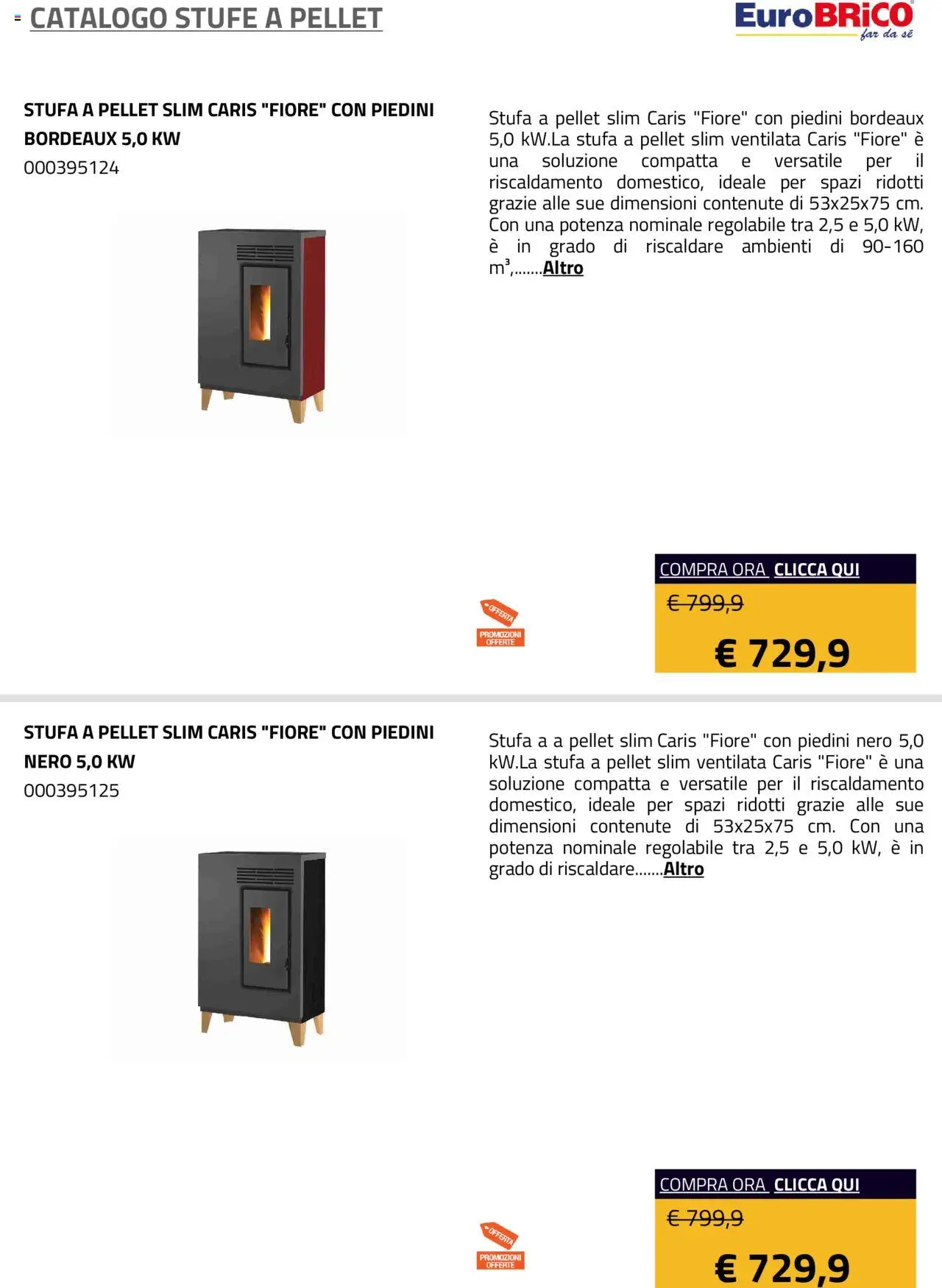 Eurobrico Stufe a Pellet catalogo - pagina 23 - valido dal 23/07/2025