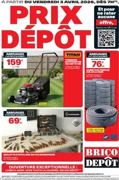 Aperçu Brico Dépôt prospectus valable à partir du 03/04/2026