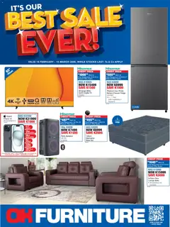Preview OK Furniture - Best Sale Ever Catalogue Zambia  valid from 16/02/2026