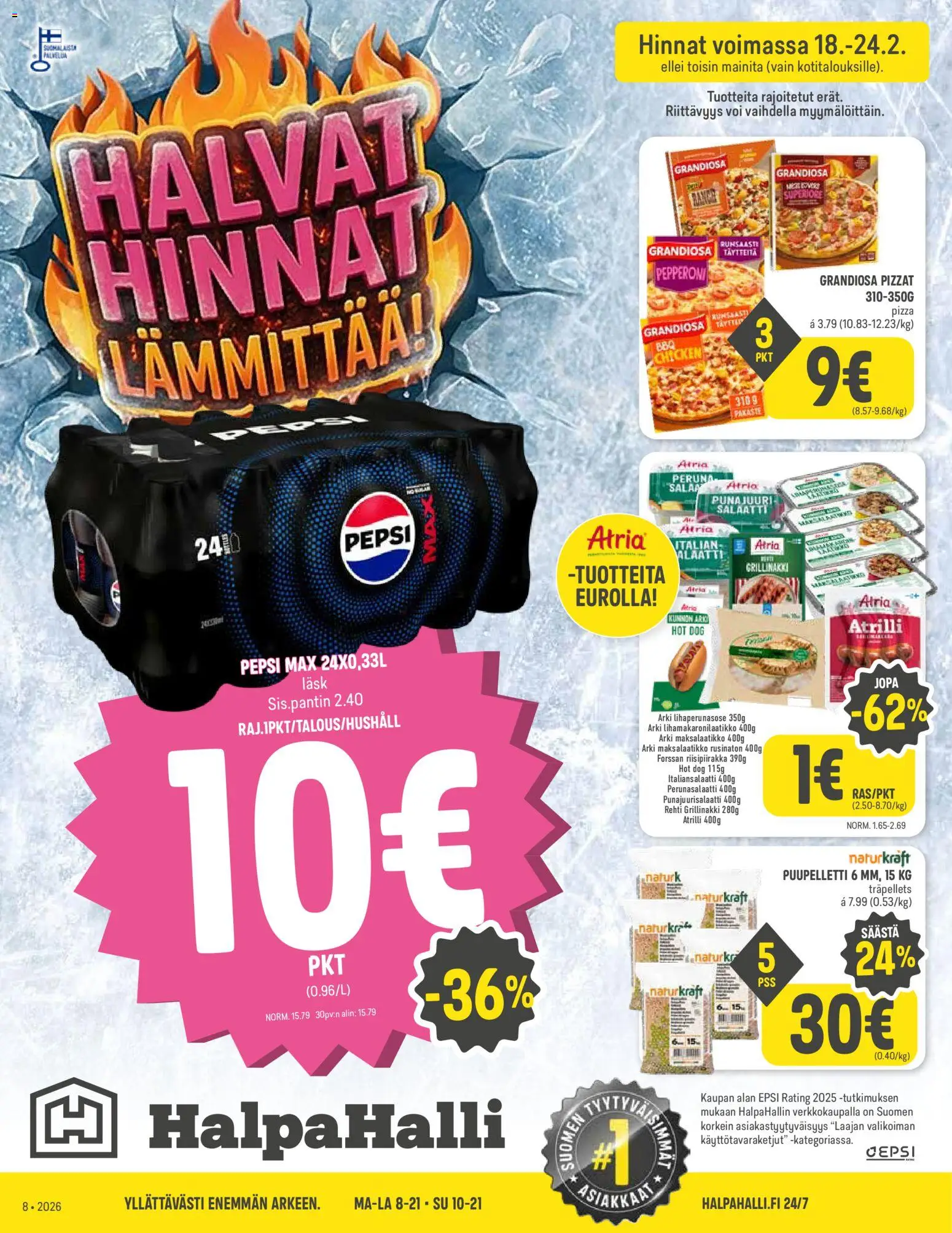 Halpa Halli tarjoukset - sivu 1- voimassa alkaen 18/02/2026