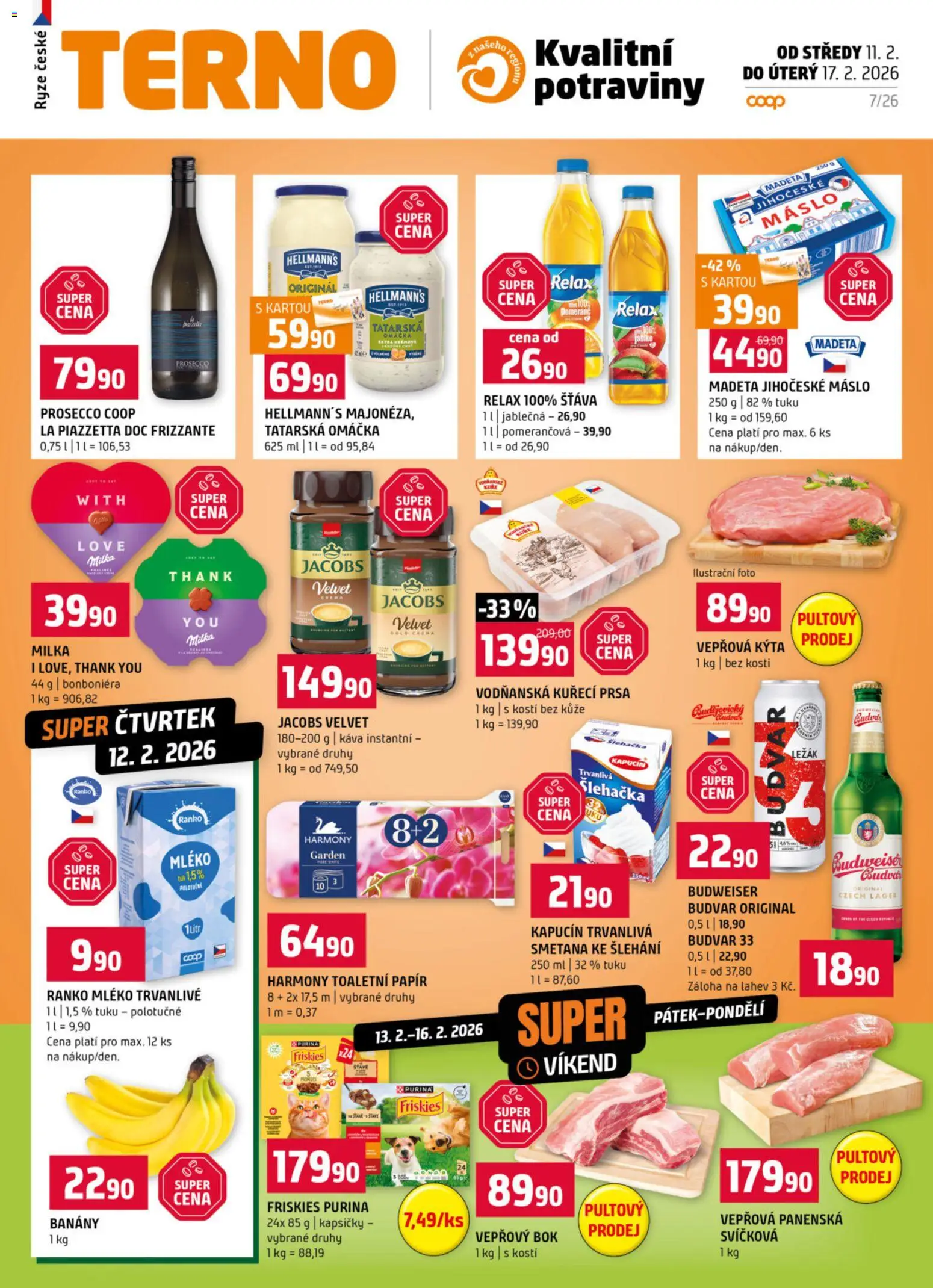 Terno leták - strana 1- platný od 11.02.2026