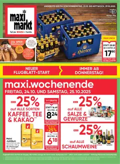 Vorschau Maximarkt Flugblatt gültig ab 23.10.2025