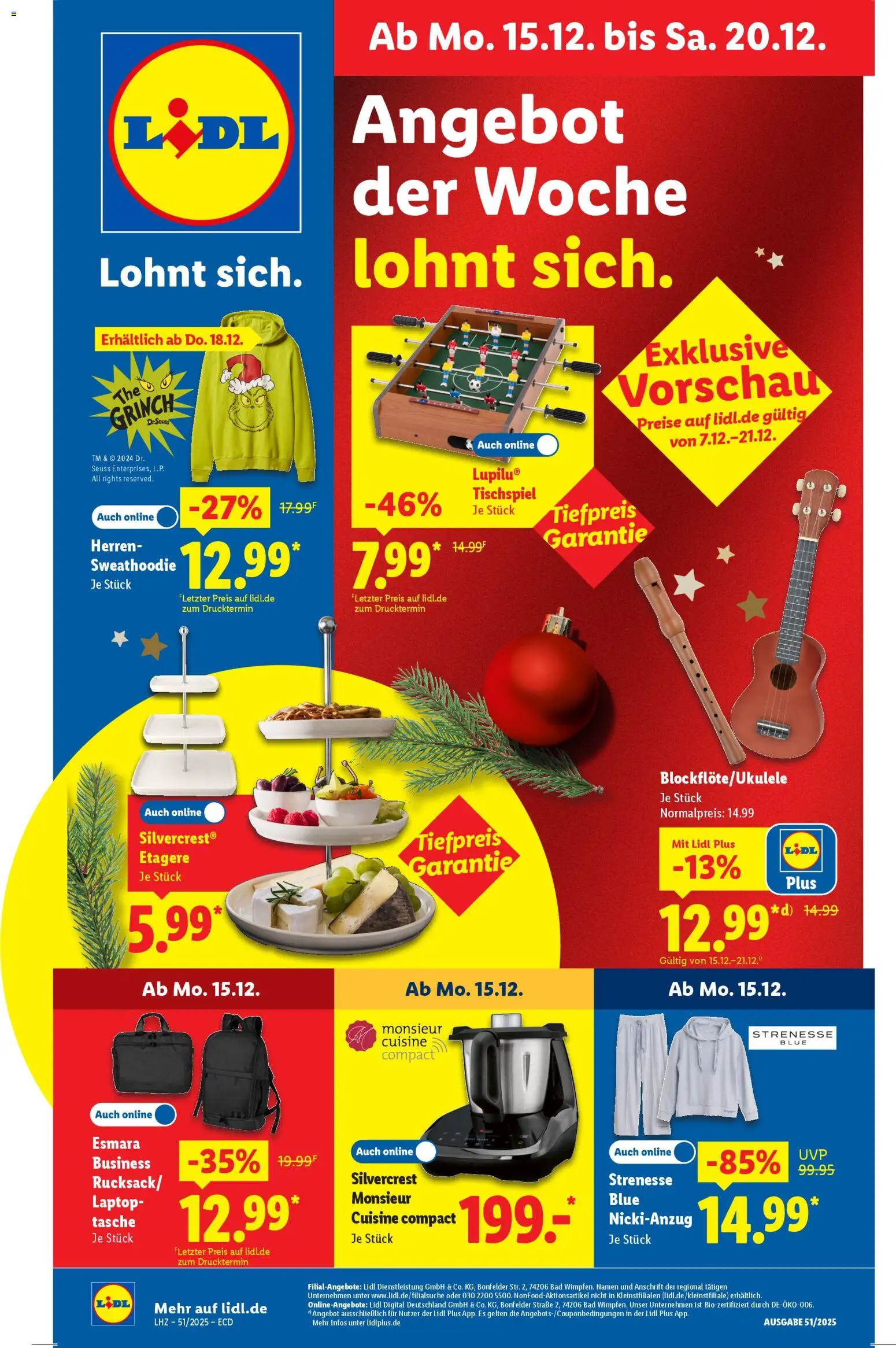 Lidl - Prospekt - Seite 1 - gültig ab 15.12.2025