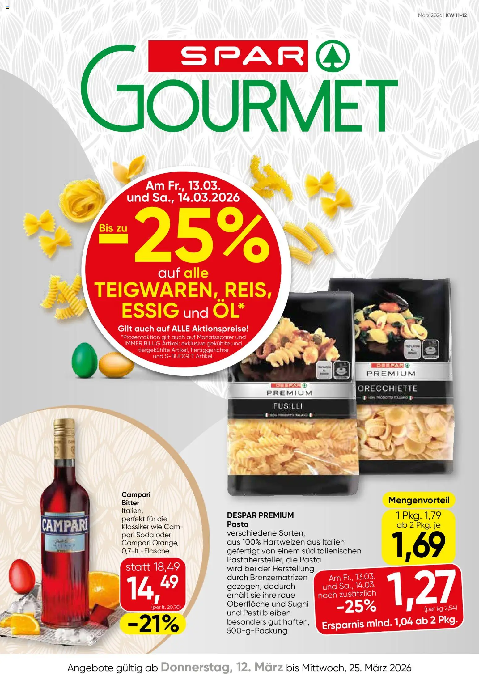 SPAR Gourmet Flugblatt - Seite 1- gültig ab 12.03.2026