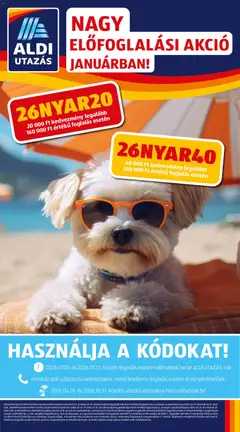 Előnézet Aldi Utazás katalógus érvényes 2026.01.22.-tól