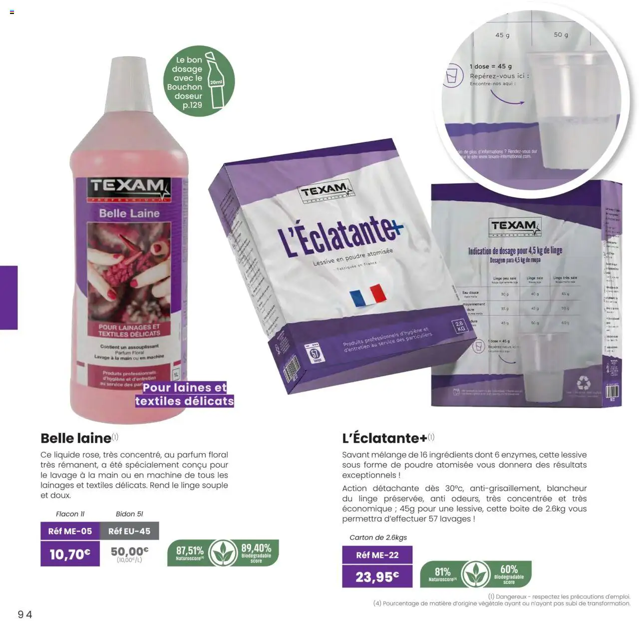 Texam catalogue - page 94 - valable à partir du 01/02/2025