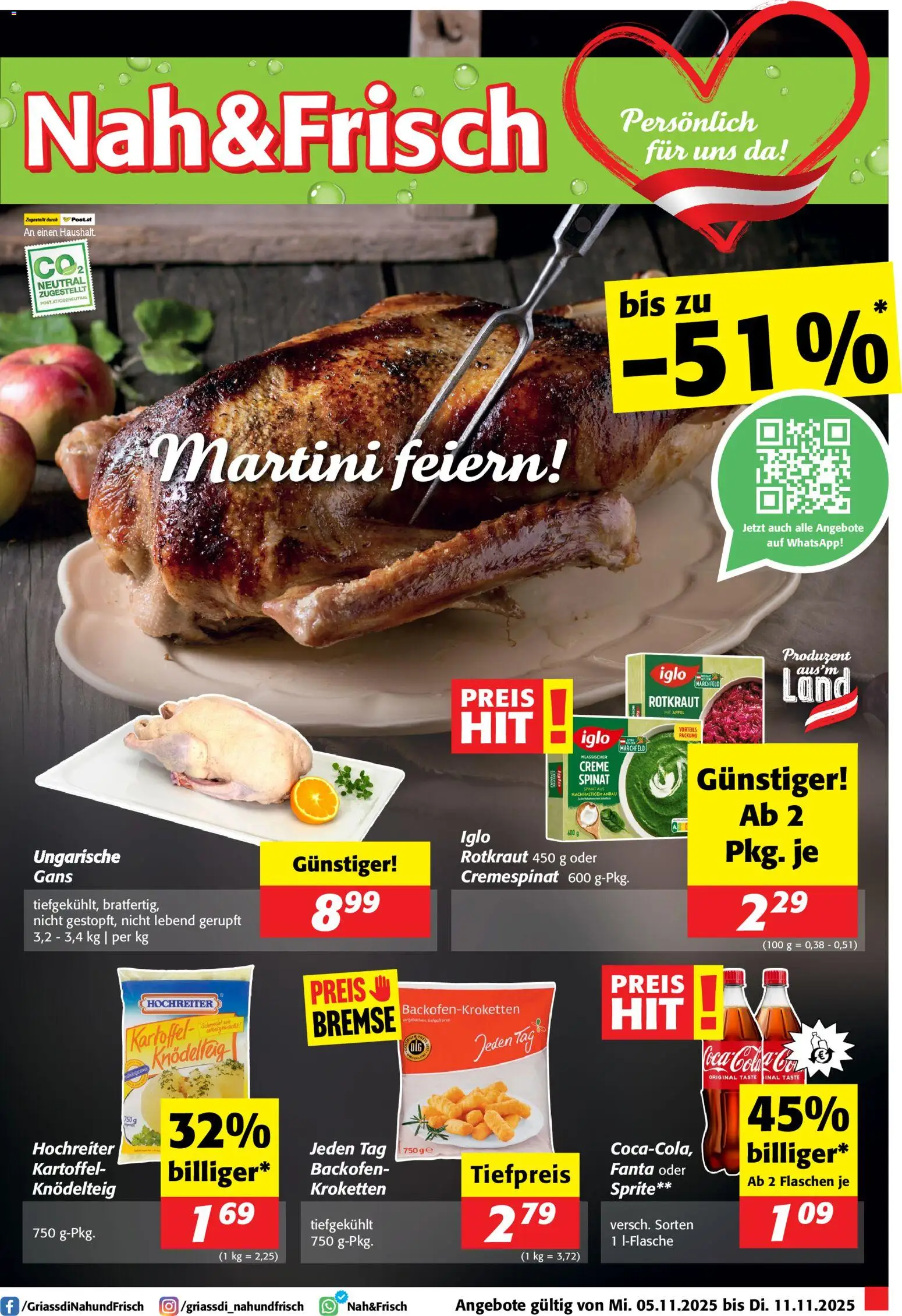 Nah und Frisch Flugblatt - Seite 1- gültig ab 05.11.2025