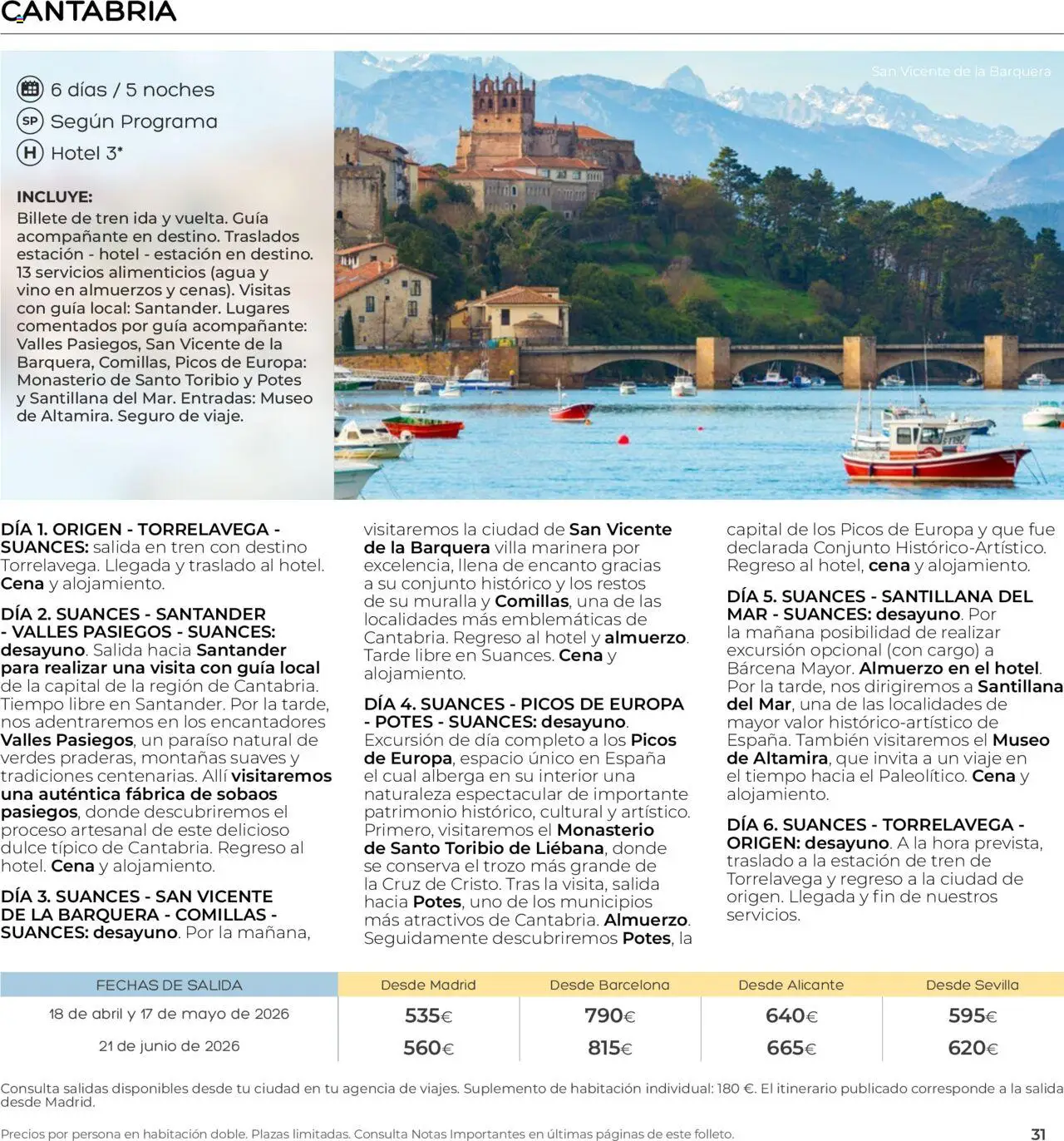 Viajes El Corte Inglés - Club de Vacaciones - Vacaciones Económicas Personalizado - Página de 31 - Válido desde 01/09/2025