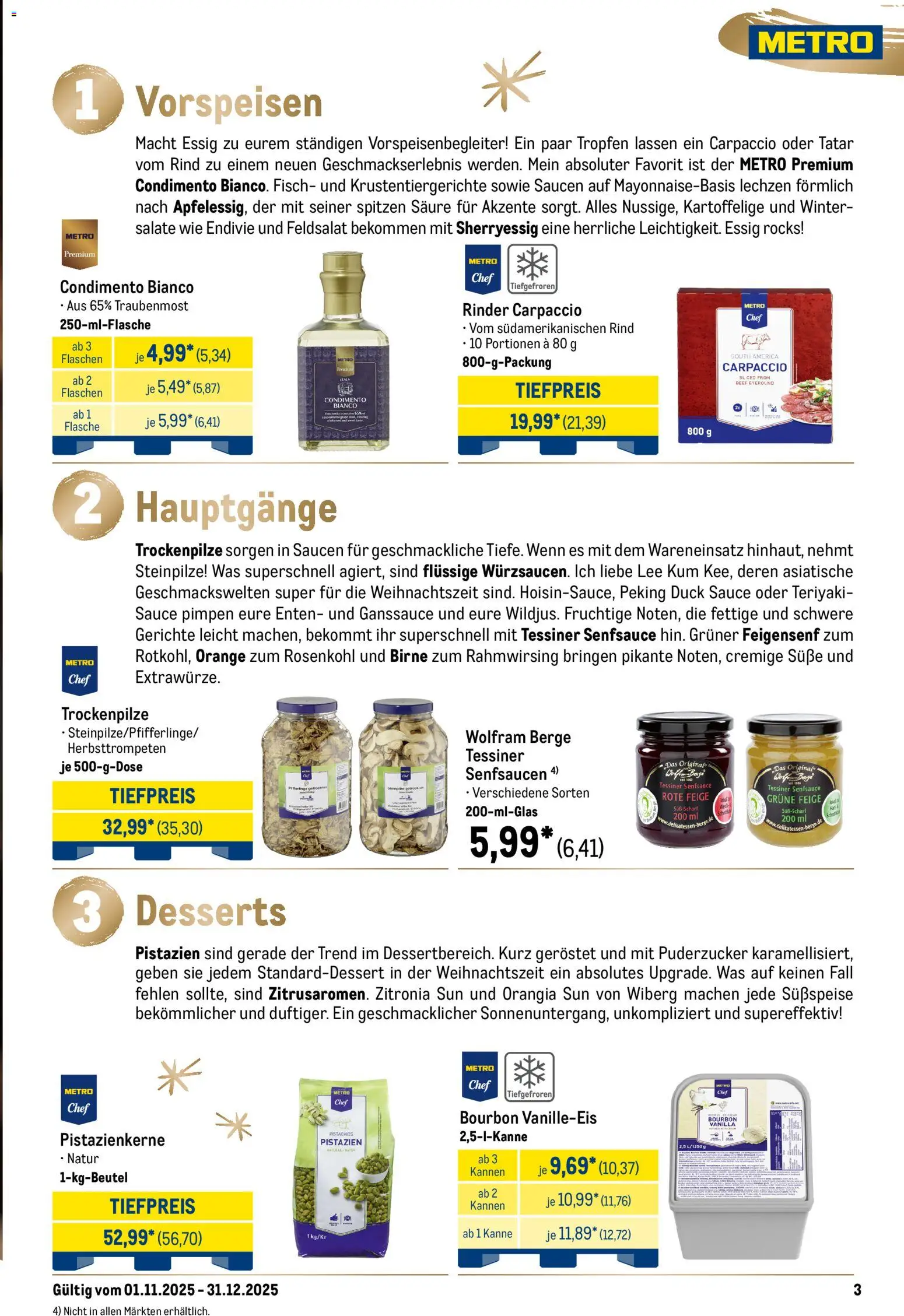 Metro Saisonkatalog Festliche Momente - Seite 3 - gültig ab 01.11.2025