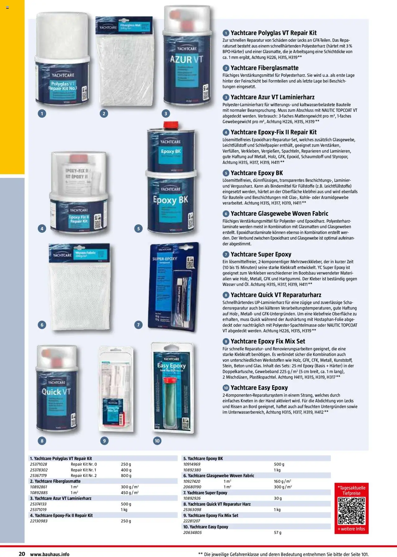 Bauhaus Nautic Katalog / Der Wassersport-Ausrüster 2025 - Seite 20 - gültig ab 20.01.2025