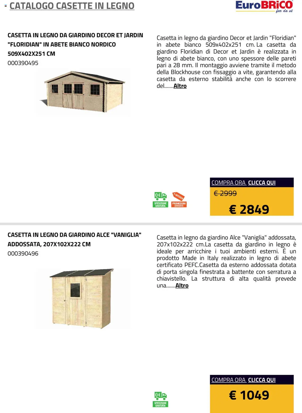 Eurobrico Casette in legno catalogo - pagina 9 - valido dal 23/07/2025