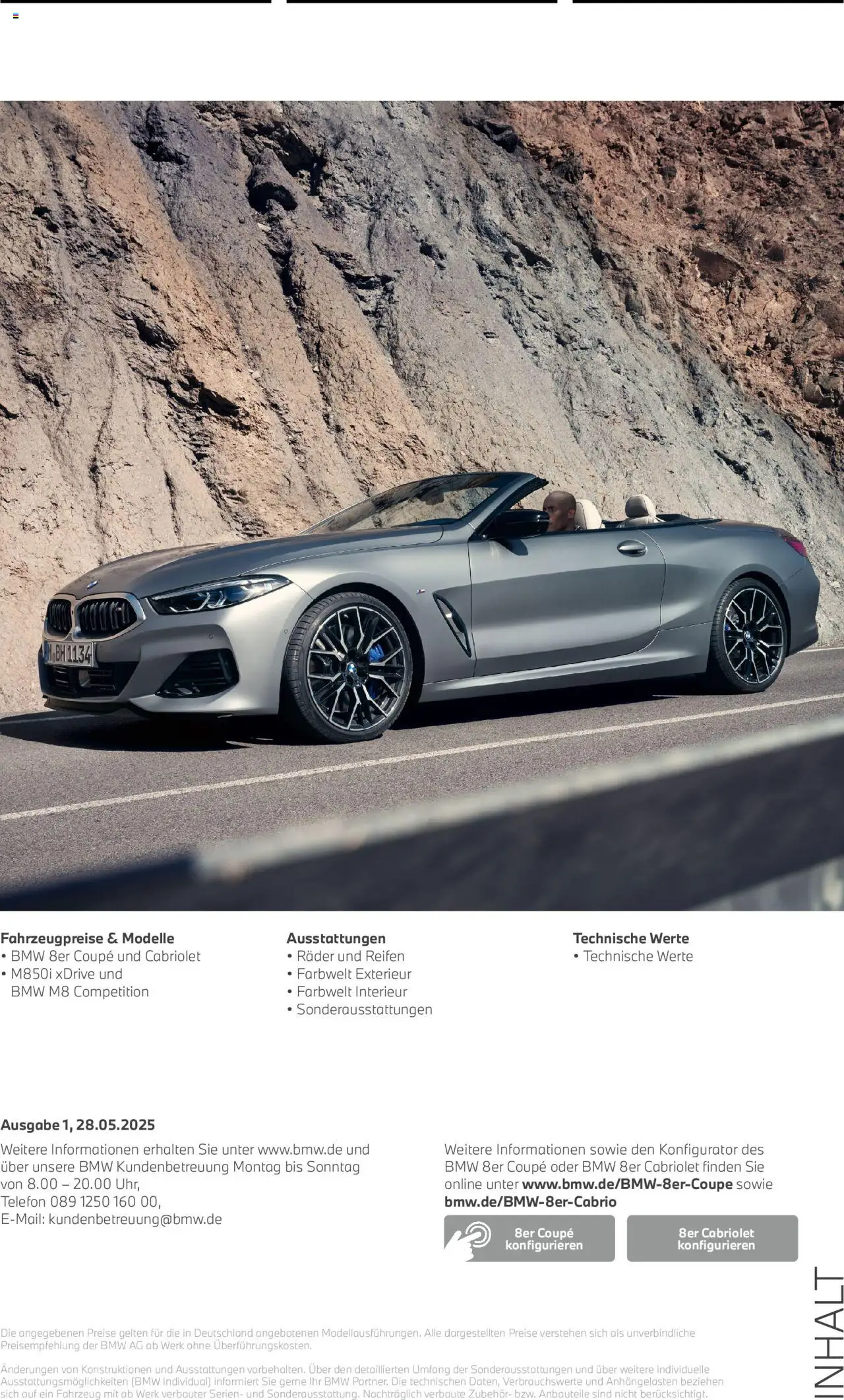 BMW 8er Coupé & Cabriolet - Seite 2 - gültig ab 01.07.2025
