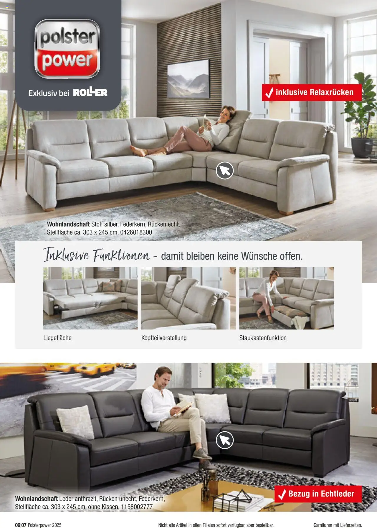 Roller Polster-Power Magazin 2025 - Seite 6 - gültig ab 31.08.2025