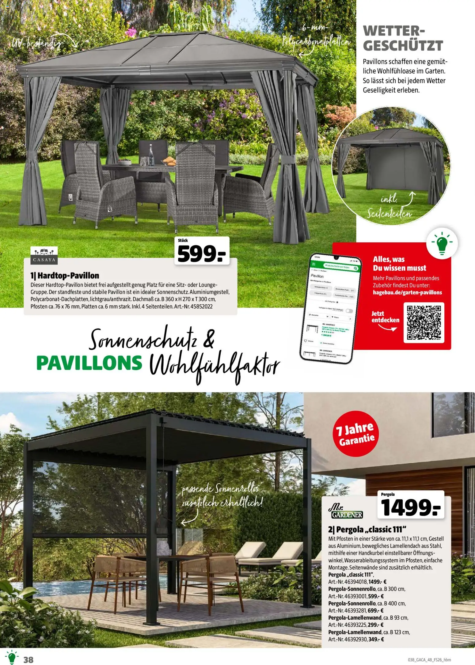 Hagebau Gartenmöbelsortiment - Seite 38 - gültig ab 02.03.2026