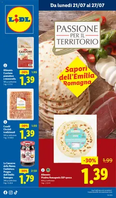 Anteprima Lidl Emilia-Romagna catalogo valida dal 21/07/2025