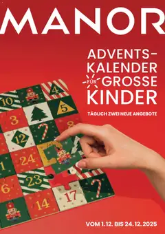 Vorschau Manor Aktionen Adventskalender gültig ab 01.12.2025