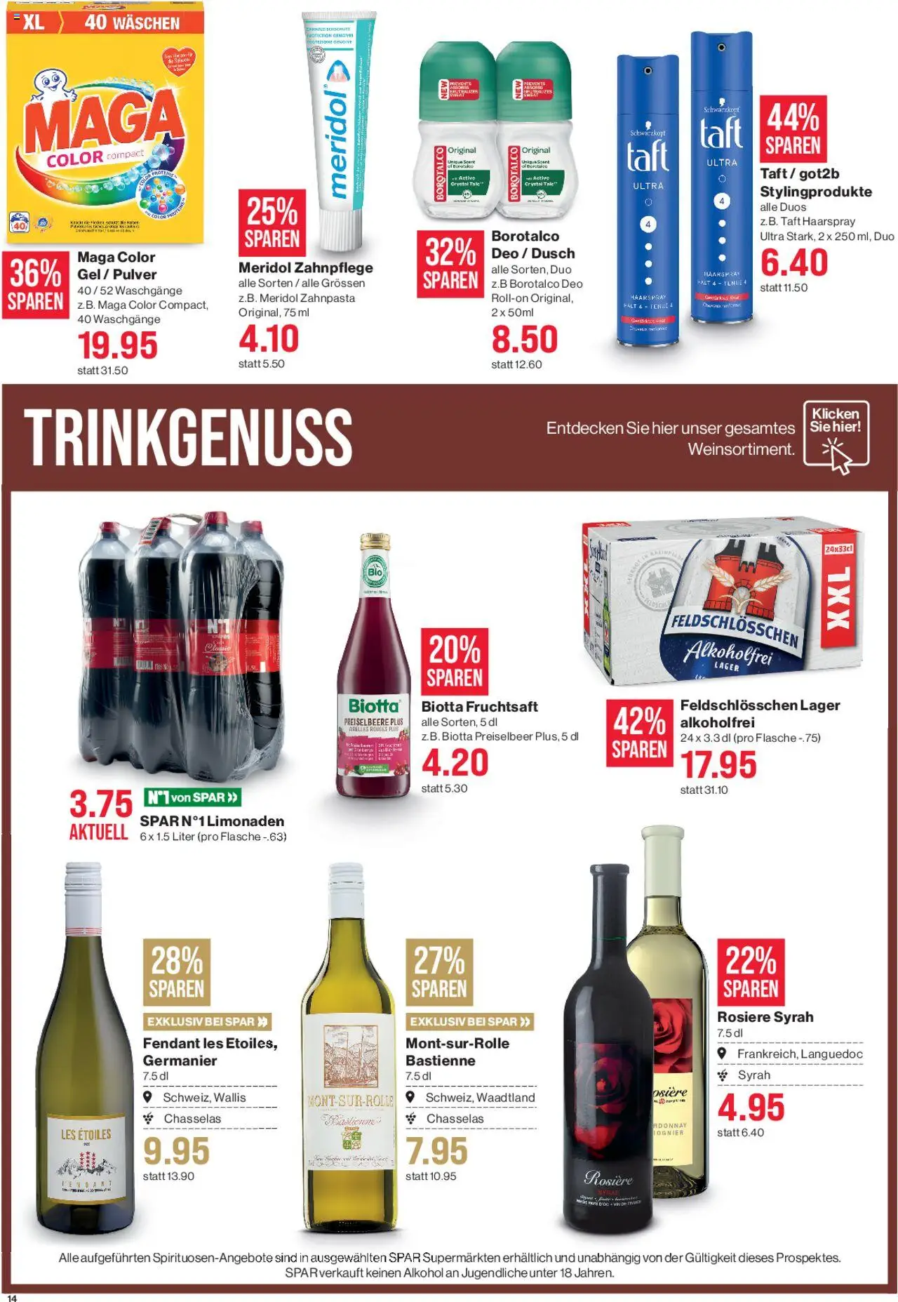 SPAR Aktionen - Seite 14- gültig ab 17.07.2025