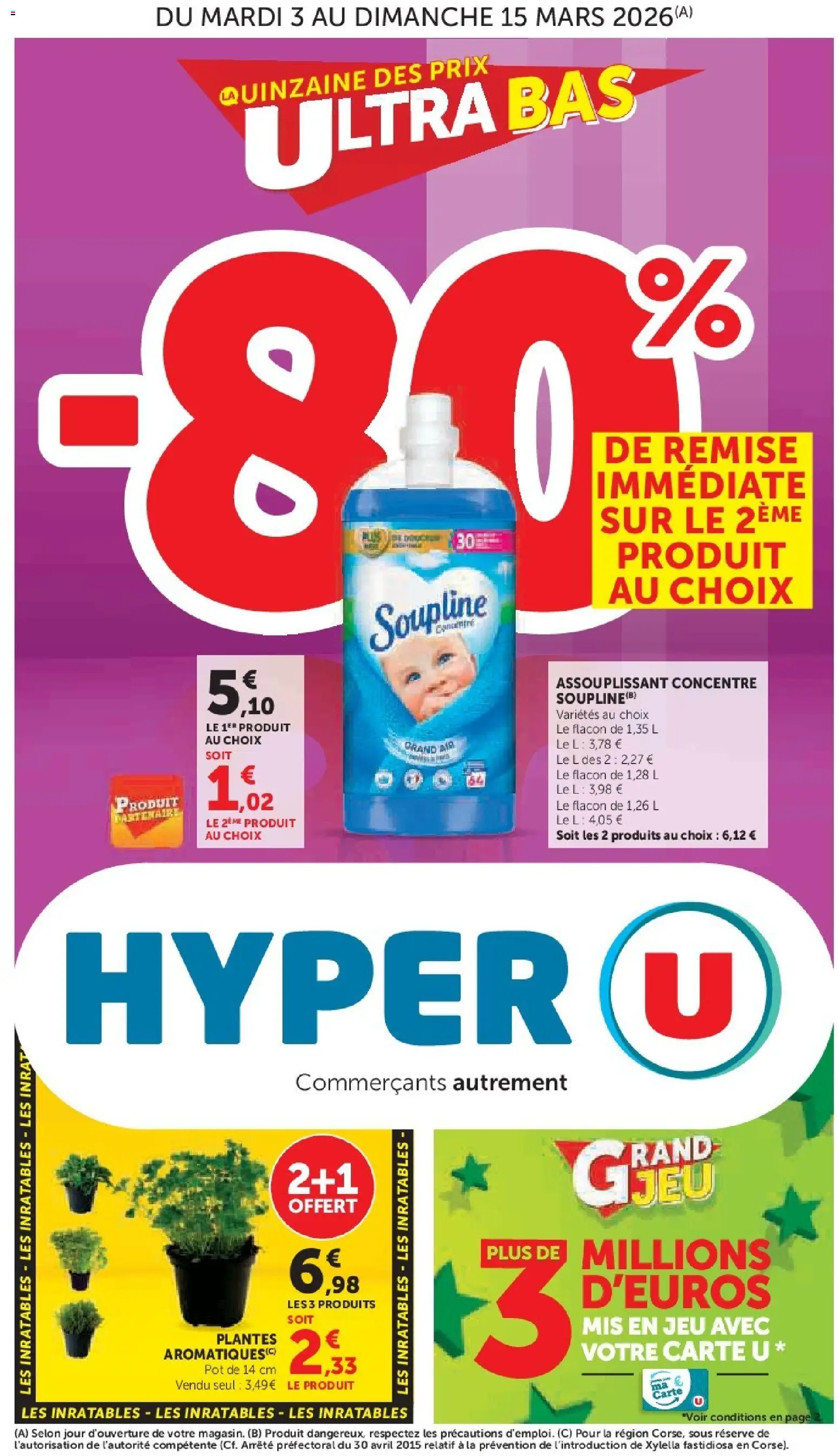 Hyper U catalogue -80% - page 1 - valable à partir du 03/03/2026