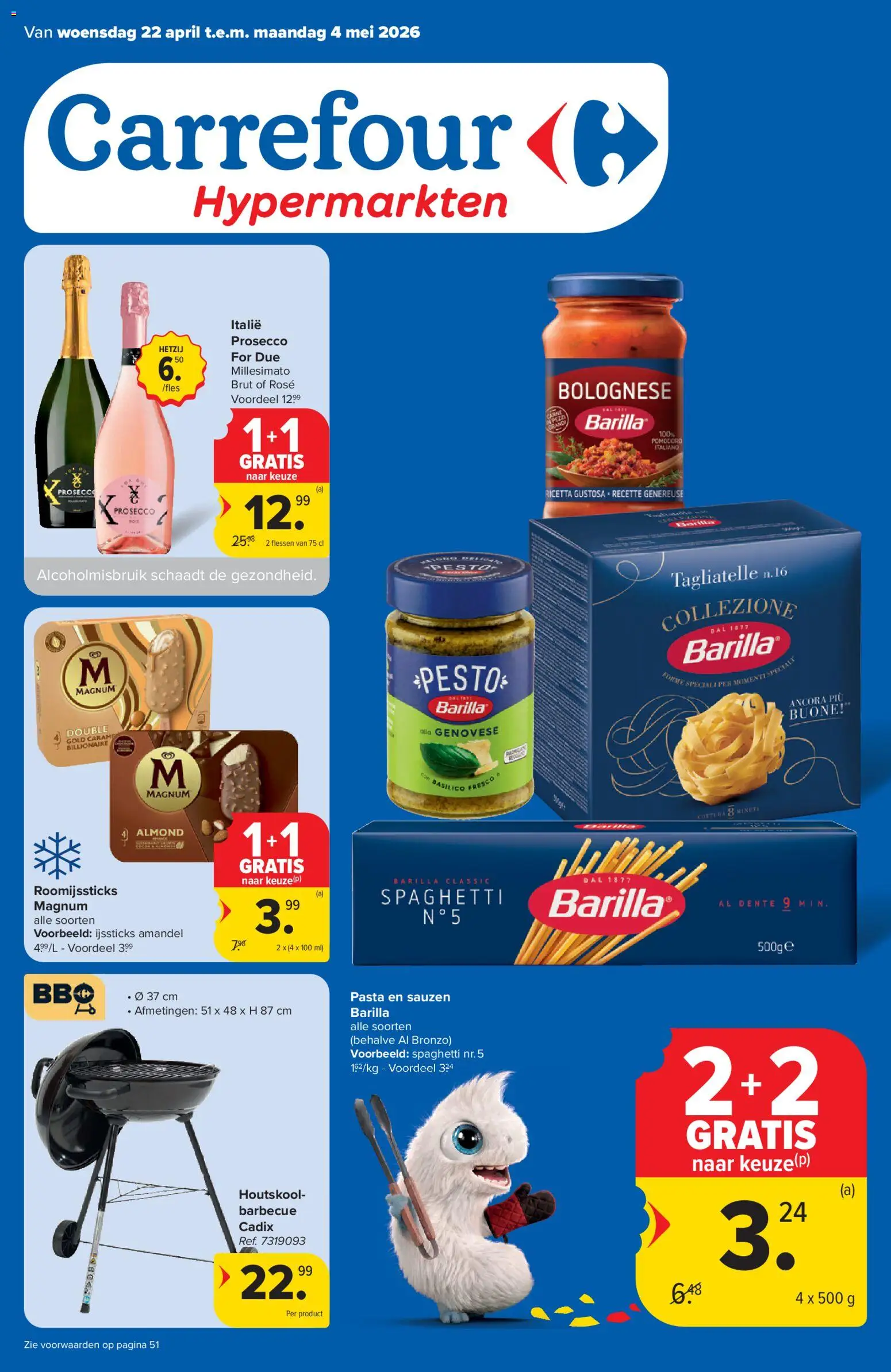 Carrefour folder week 17 - pagina 1- geldig vanaf 22/04/2026