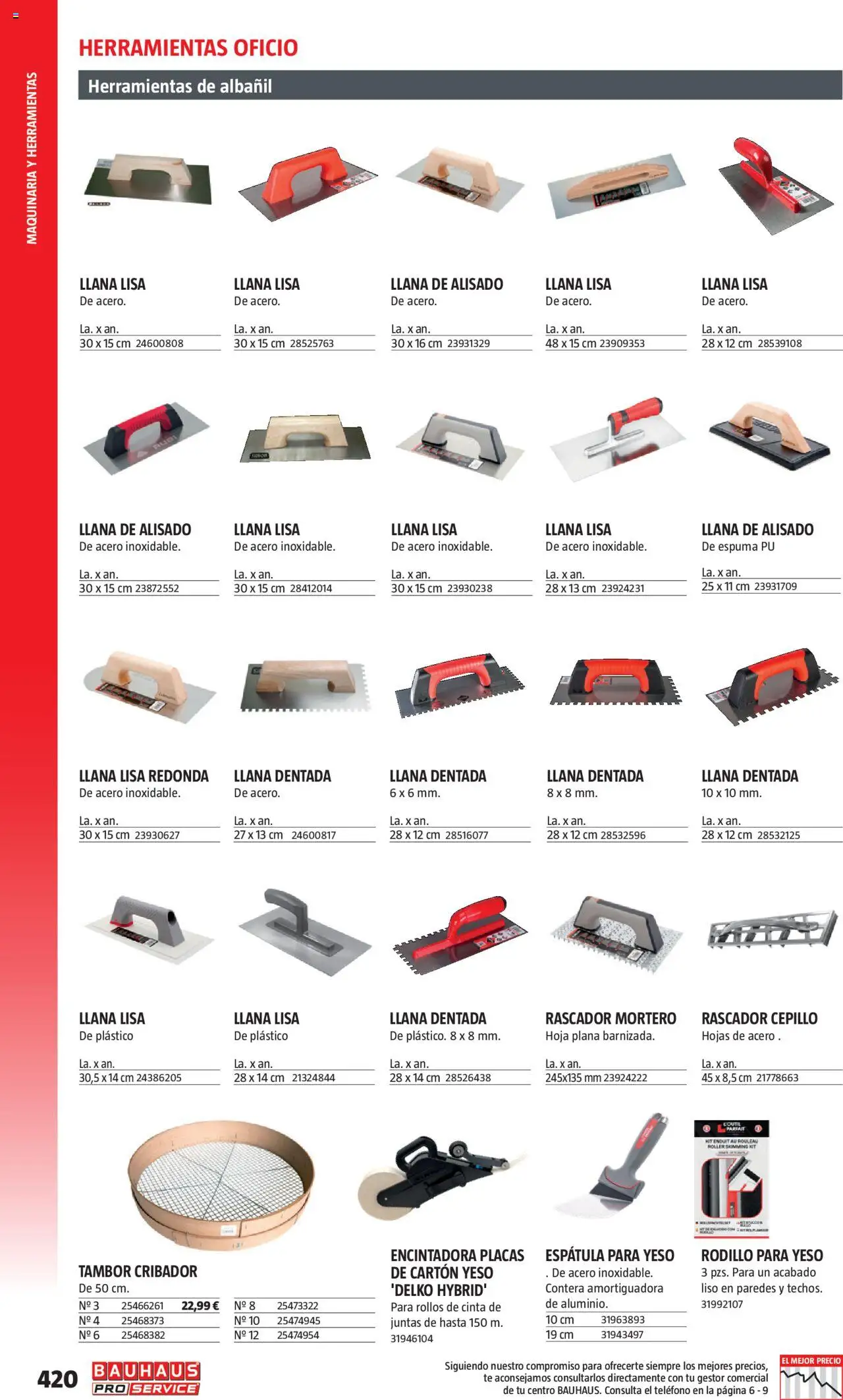 Bauhaus - ProService  - Página de 420 - Válido desde 24/02/2025