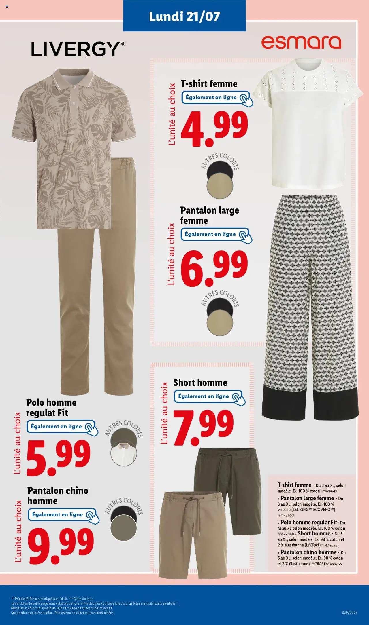 LIDL catalogue semaine 28 - page 67 - valable à partir du 17/07/2025