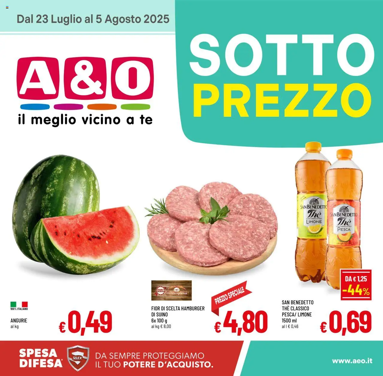 Volantino A&O	 - pagina 1 - valido dal 23/07/2025