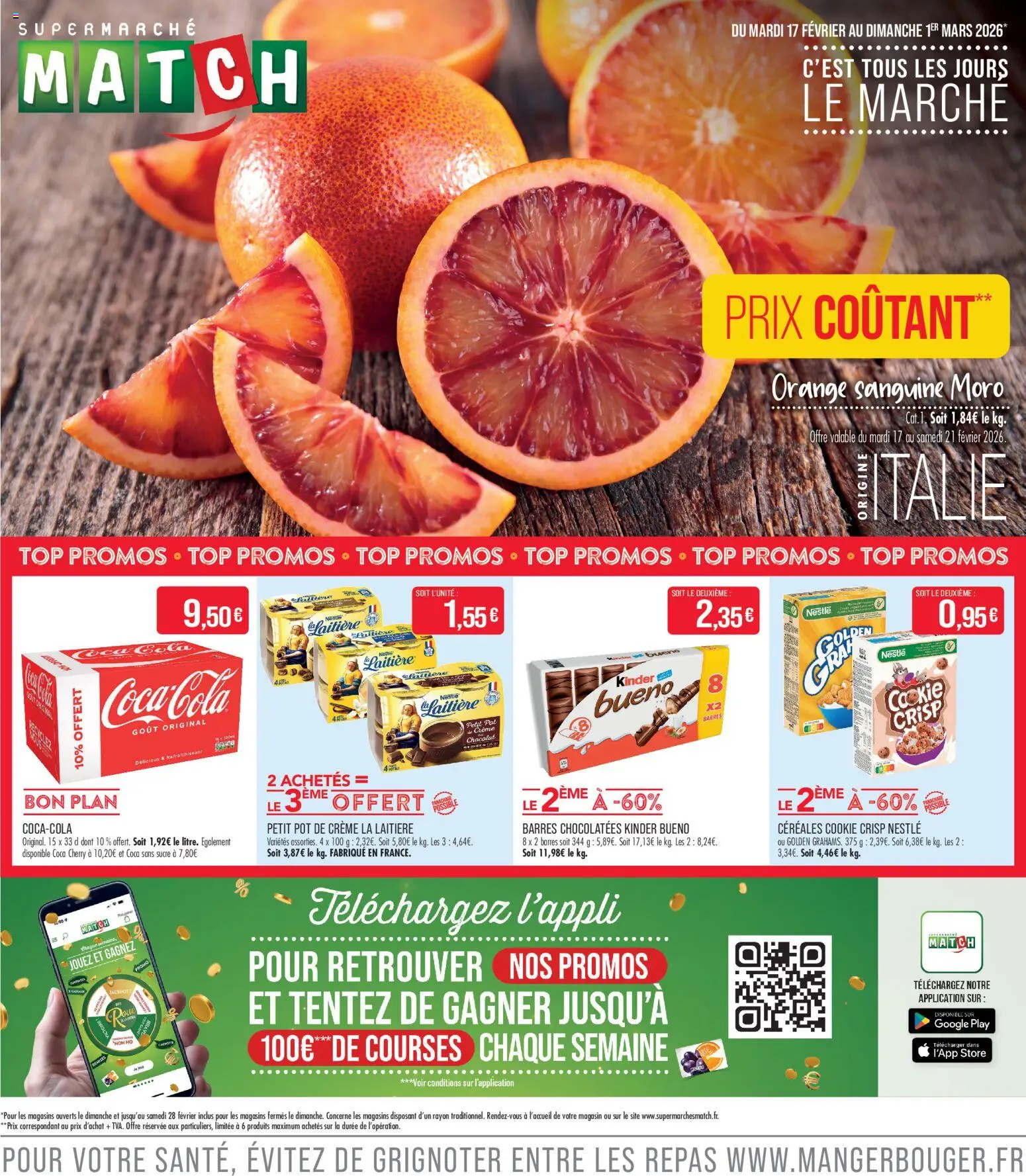 Match Supermarché catalogue - page 1 - valable à partir du 17/02/2026