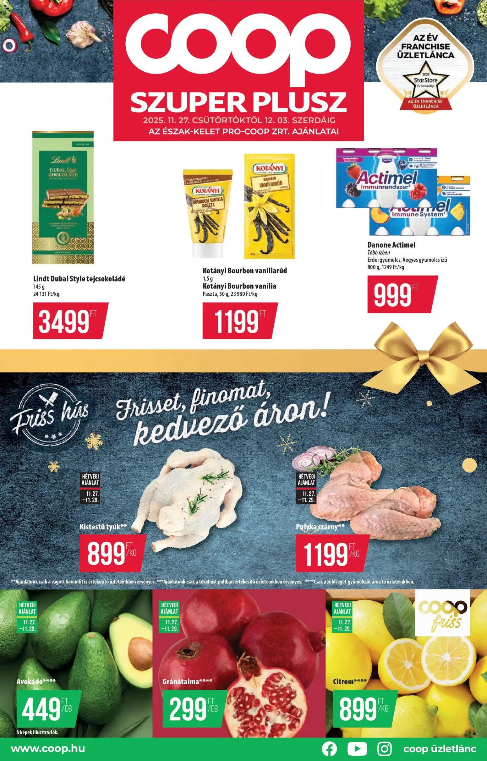 COOP - Újság Észak Kelet Pro-Coop Zrt Szuper Plusz - 1oldal - érvényes 2025.11.27.-tól