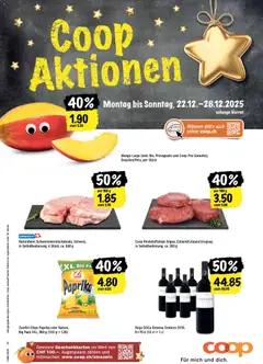Vorschau Coop Aktionen gültig ab 22.12.2025