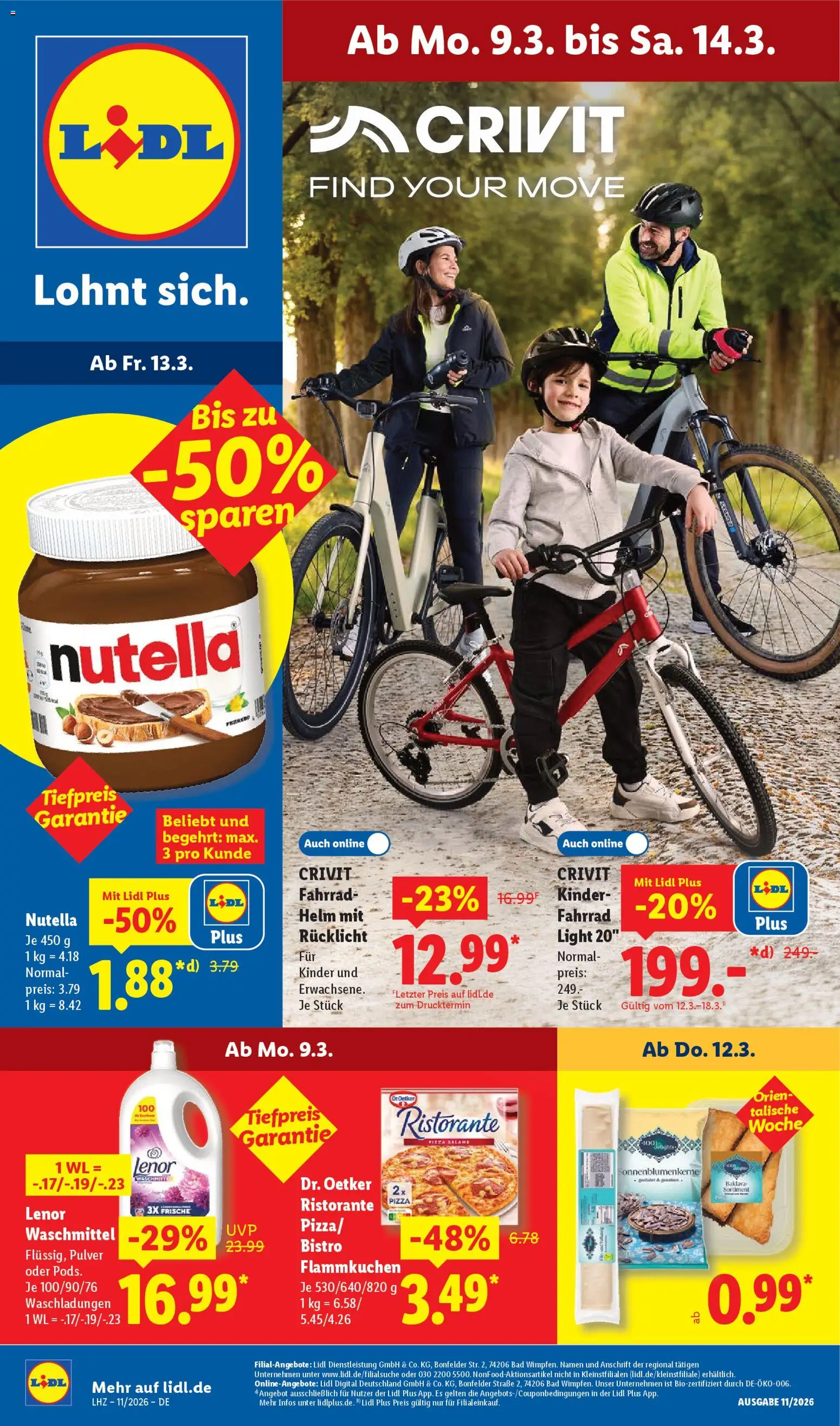 Lidl - Prospekt - Seite 1 - gültig ab 09.03.2026