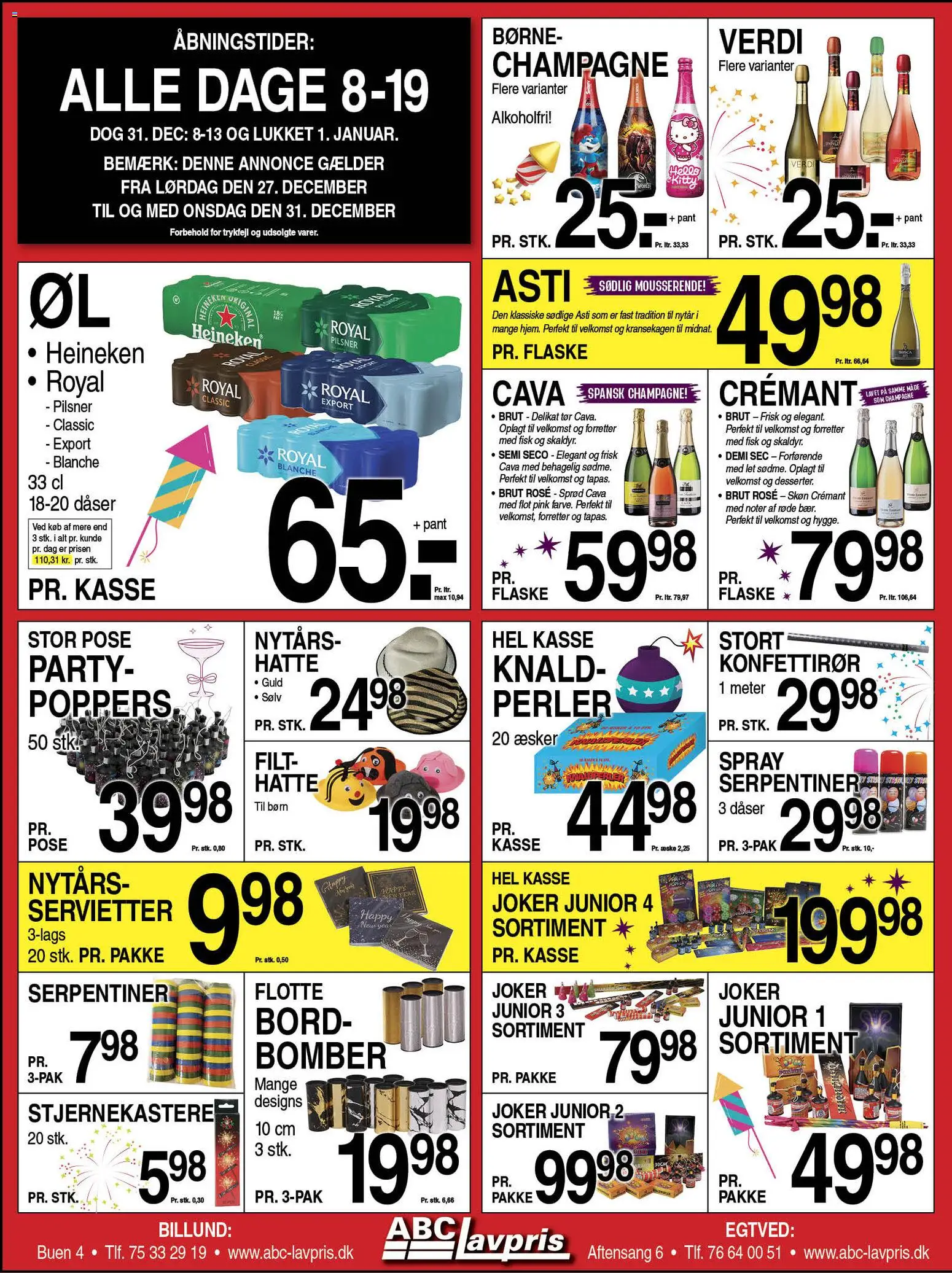 Abc Lavpris - Tilbudsavis - side 1- gyldig fra 27/12/2025