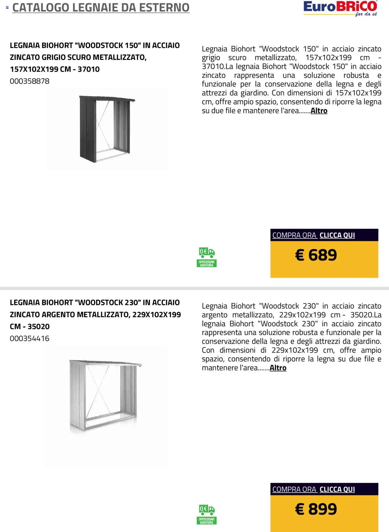 Eurobrico Legnaie da esterno catalogo - pagina 4 - valido dal 23/07/2025