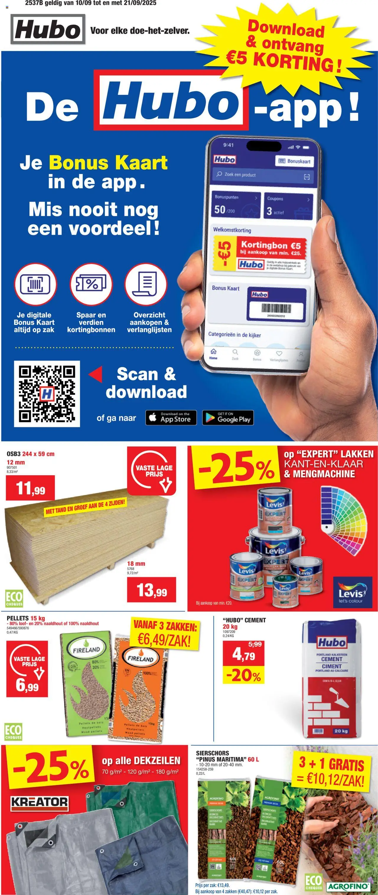 Hubo folder - pagina 1- geldig vanaf 10/09/2025