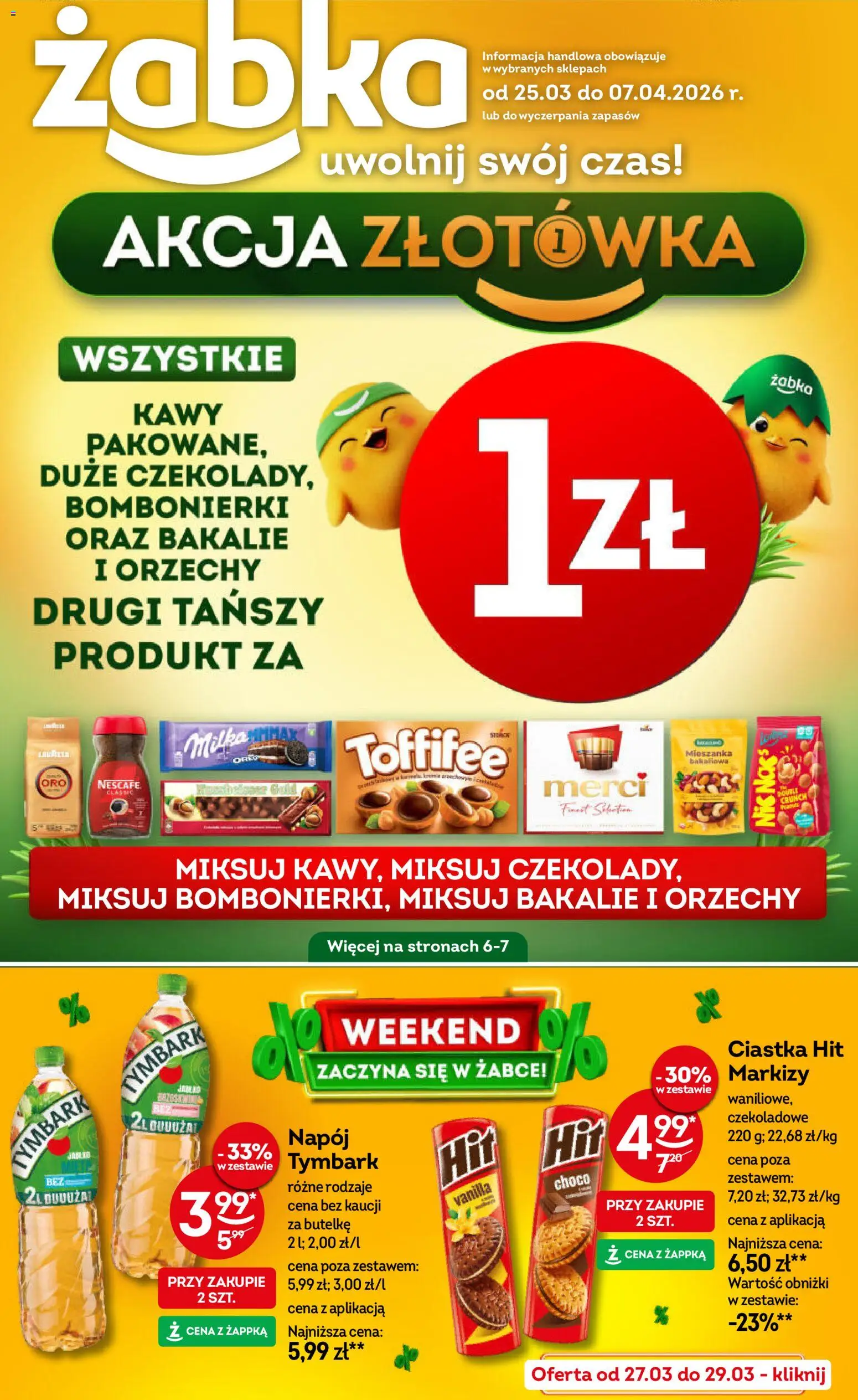 Żabka gazetka - strona 1- ważny od 25.03.2026