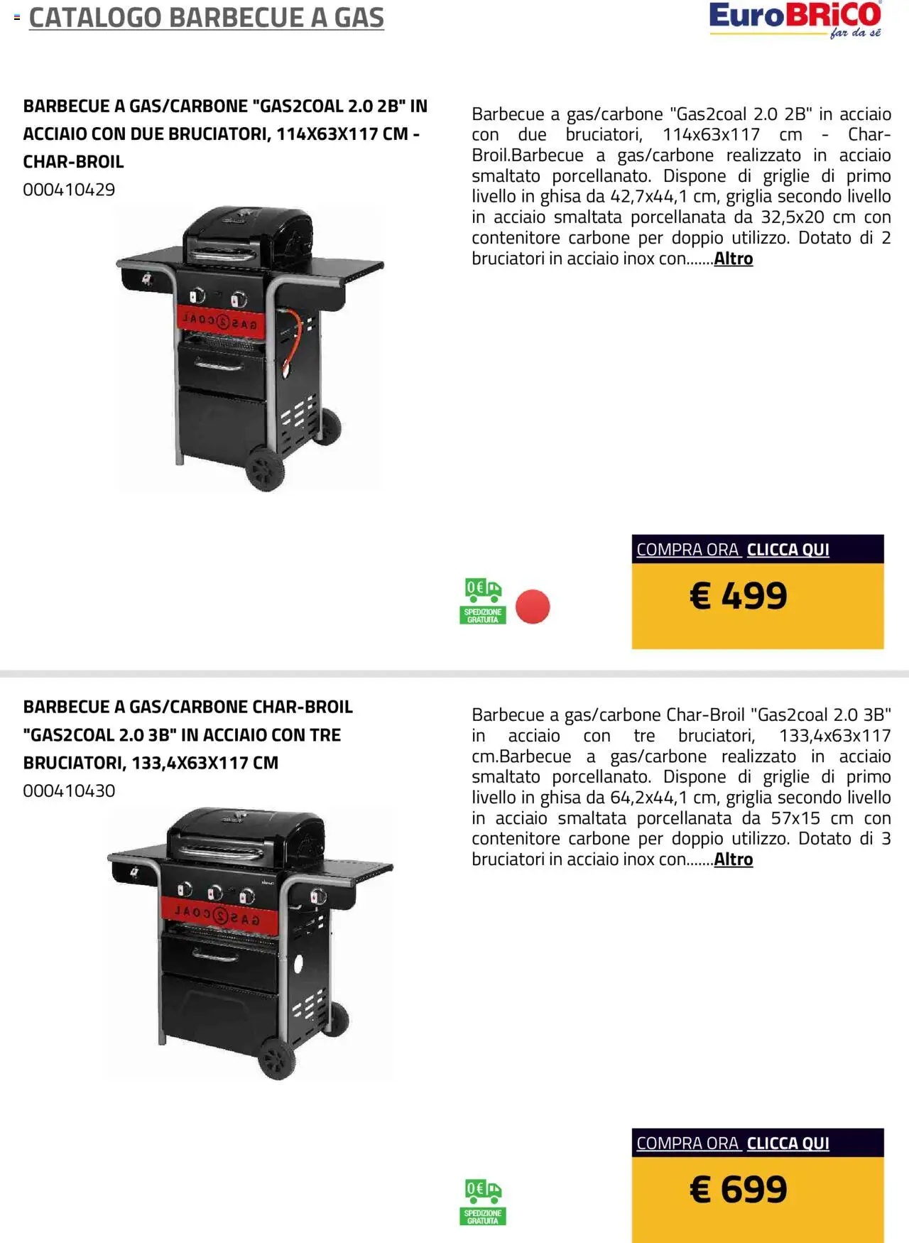Eurobrico Barbecue a Gas catalogo - pagina 33 - valido dal 23/07/2025