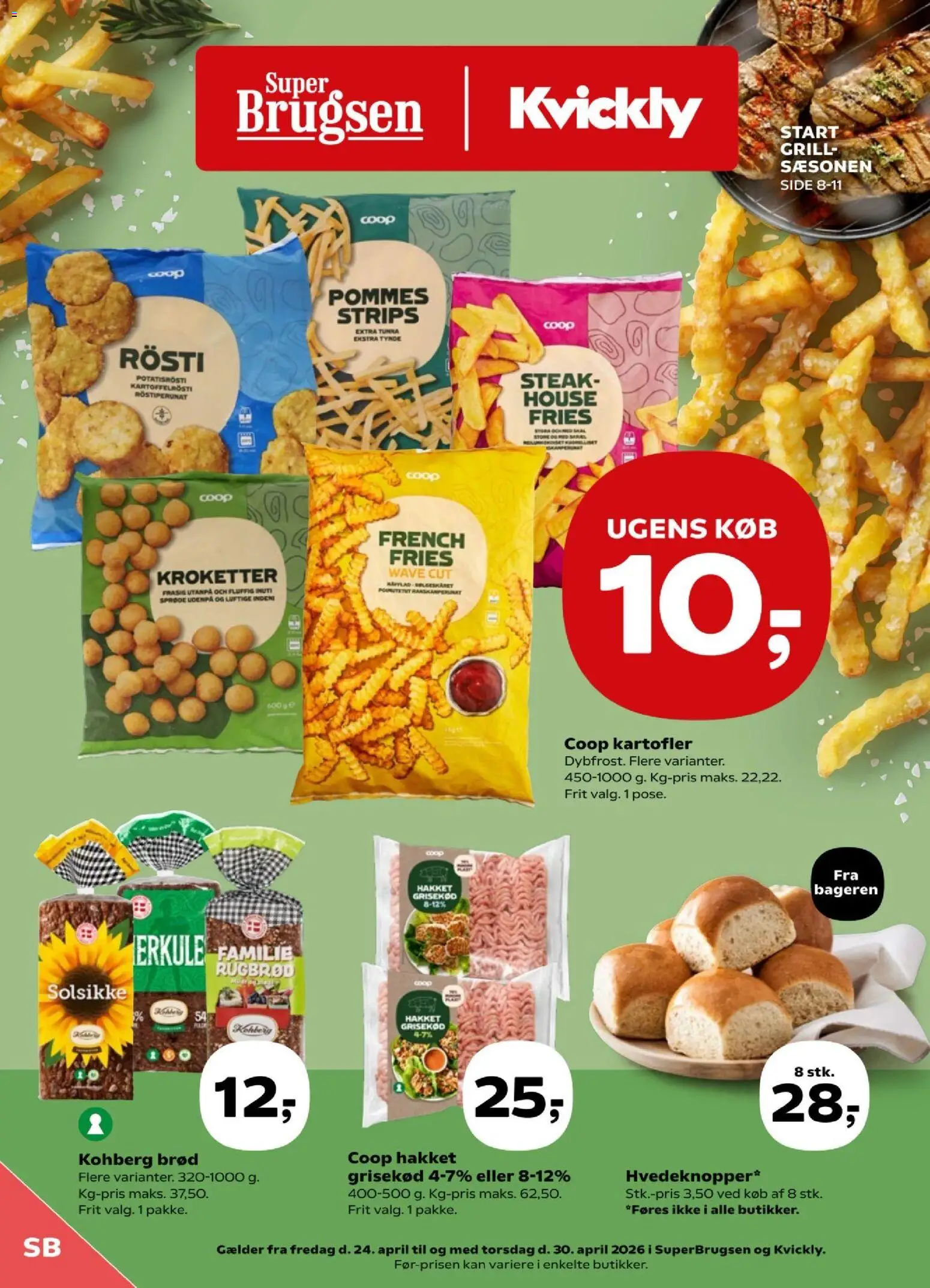 Super Brugsen - Tilbudsavis uge 17 - side 1- gyldig fra 24/04/2026