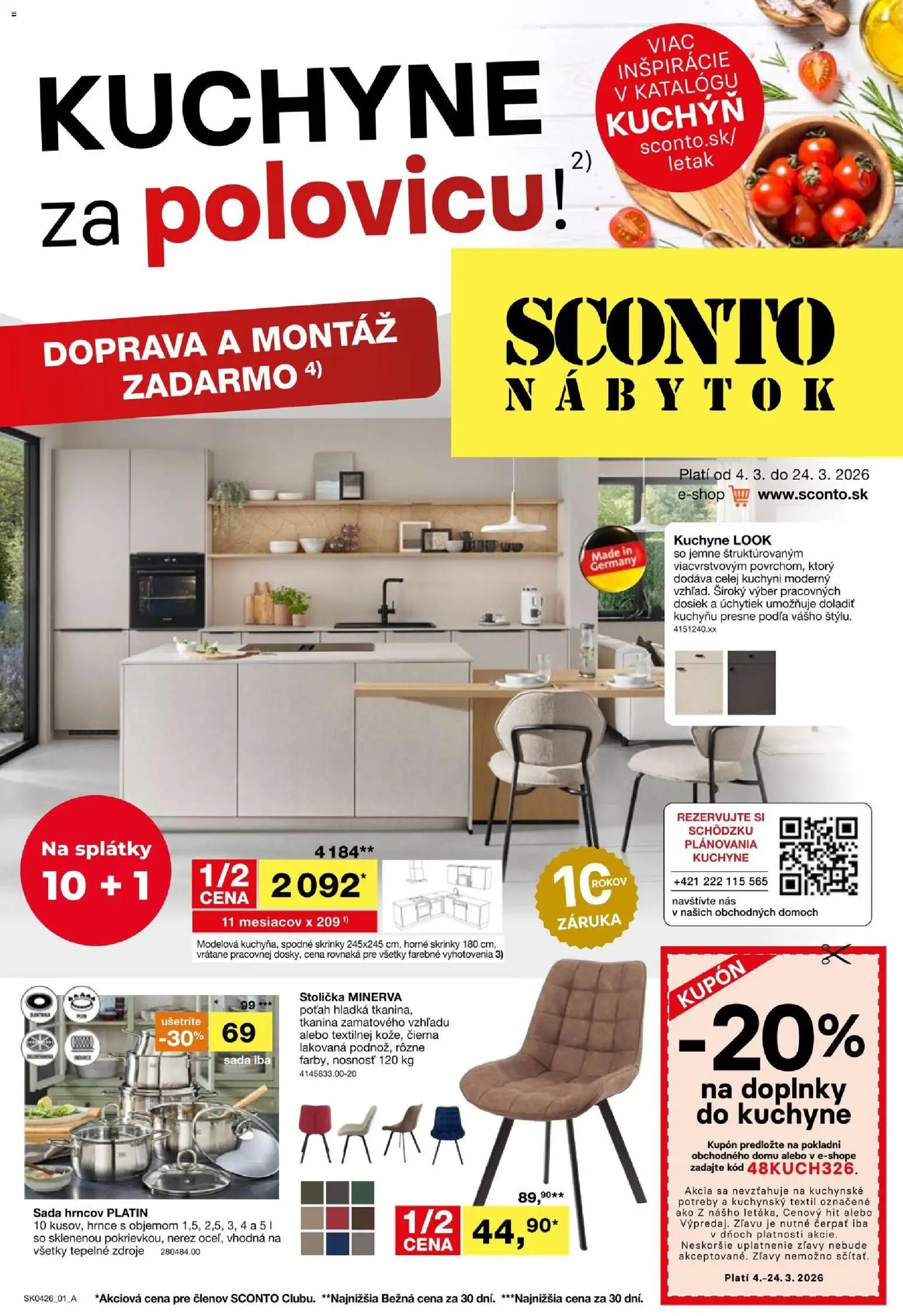 Sconto nábytok leták - strana 1- platný od 04.03.2026