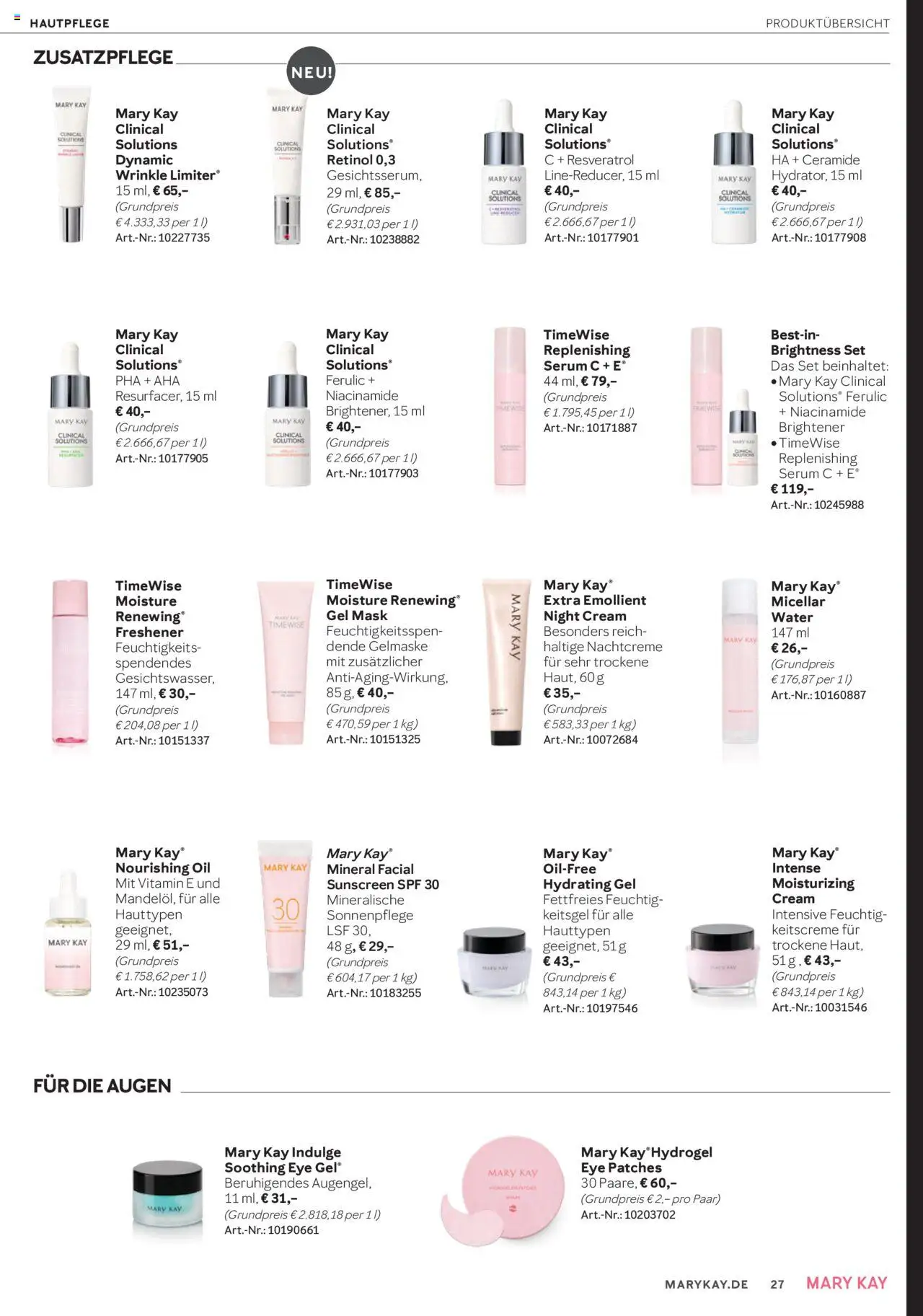 Mary Kay Katalog - Seite 27 - gültig ab 15.10.2025