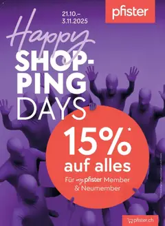 Vorschau Pfister Aktionen gültig ab 21.10.2025